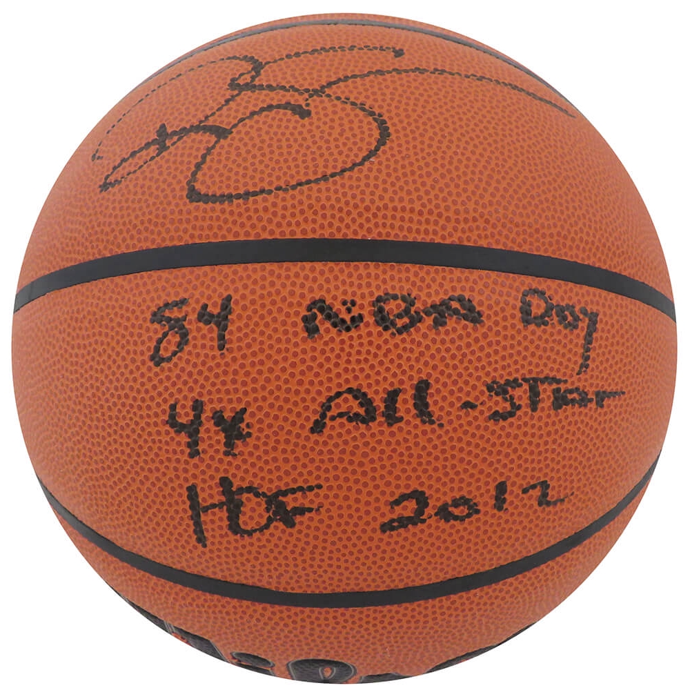Ralph Sampson Signed Wilson Indoor/Outdoor NBA Basketball w/84 NBA ROY, 4x All Star, HOF'12