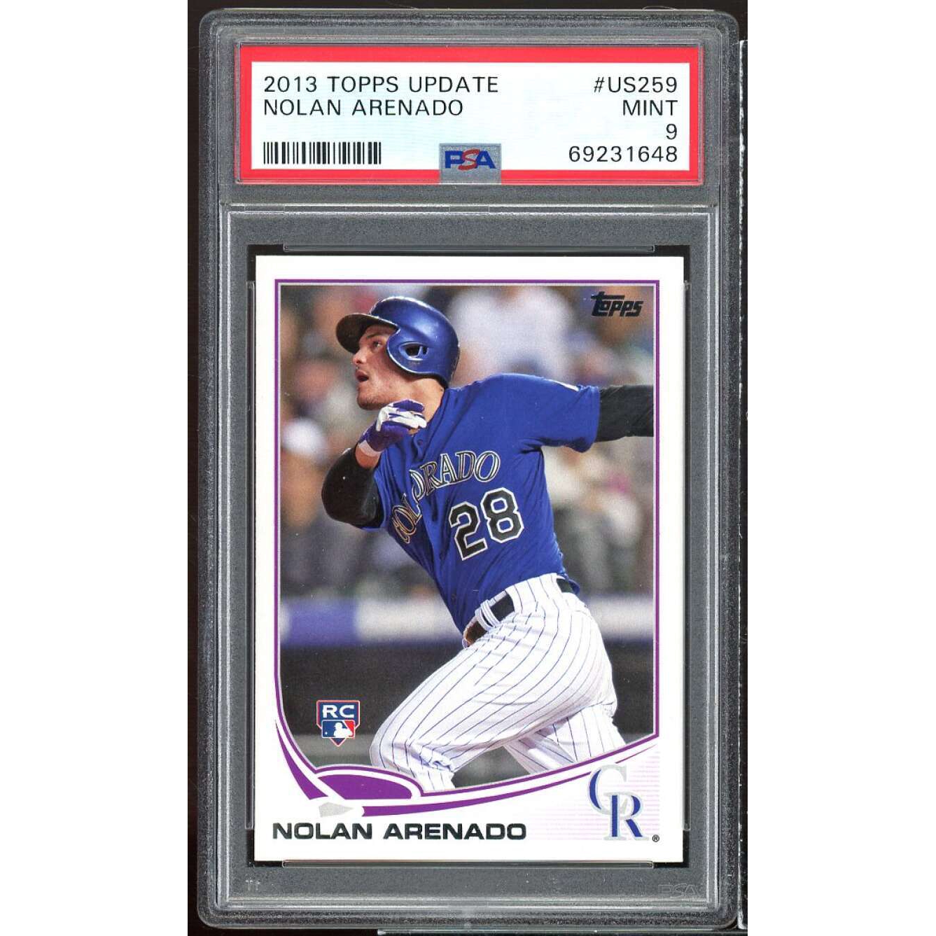 Nolan Arenado Rookie Card 2013 Topps Update #US259 PSA 9