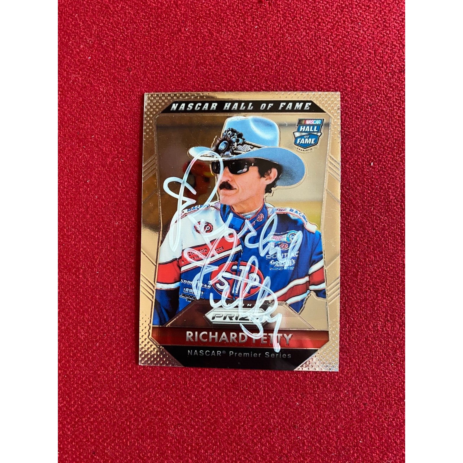 2016, Richard Petty, "Autographed" (JSA) "PANINI" Trading Card (Vintage)