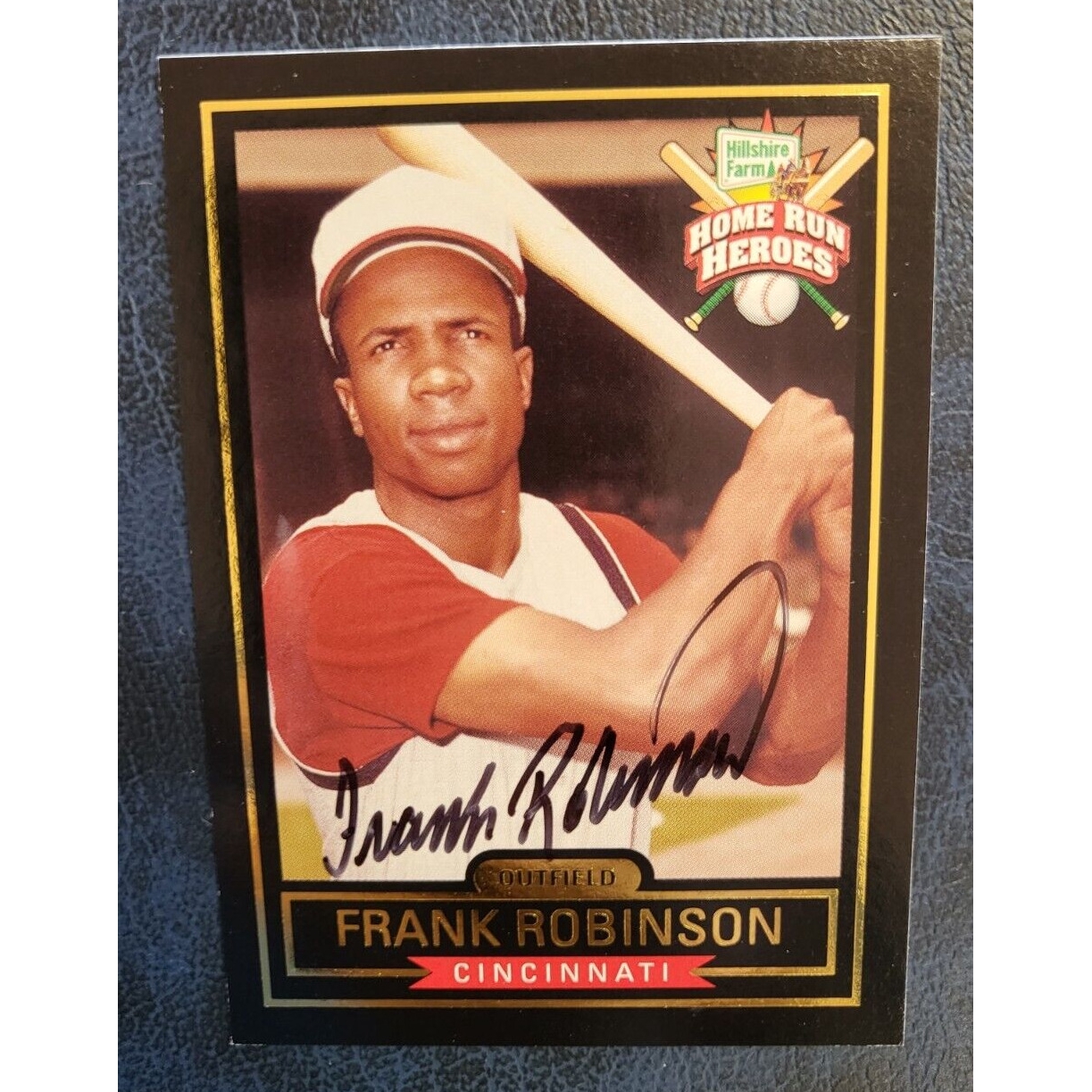 Hillshire Farm Home Run Heroes Frank Robinson Reds Signed Auto Baseball Card