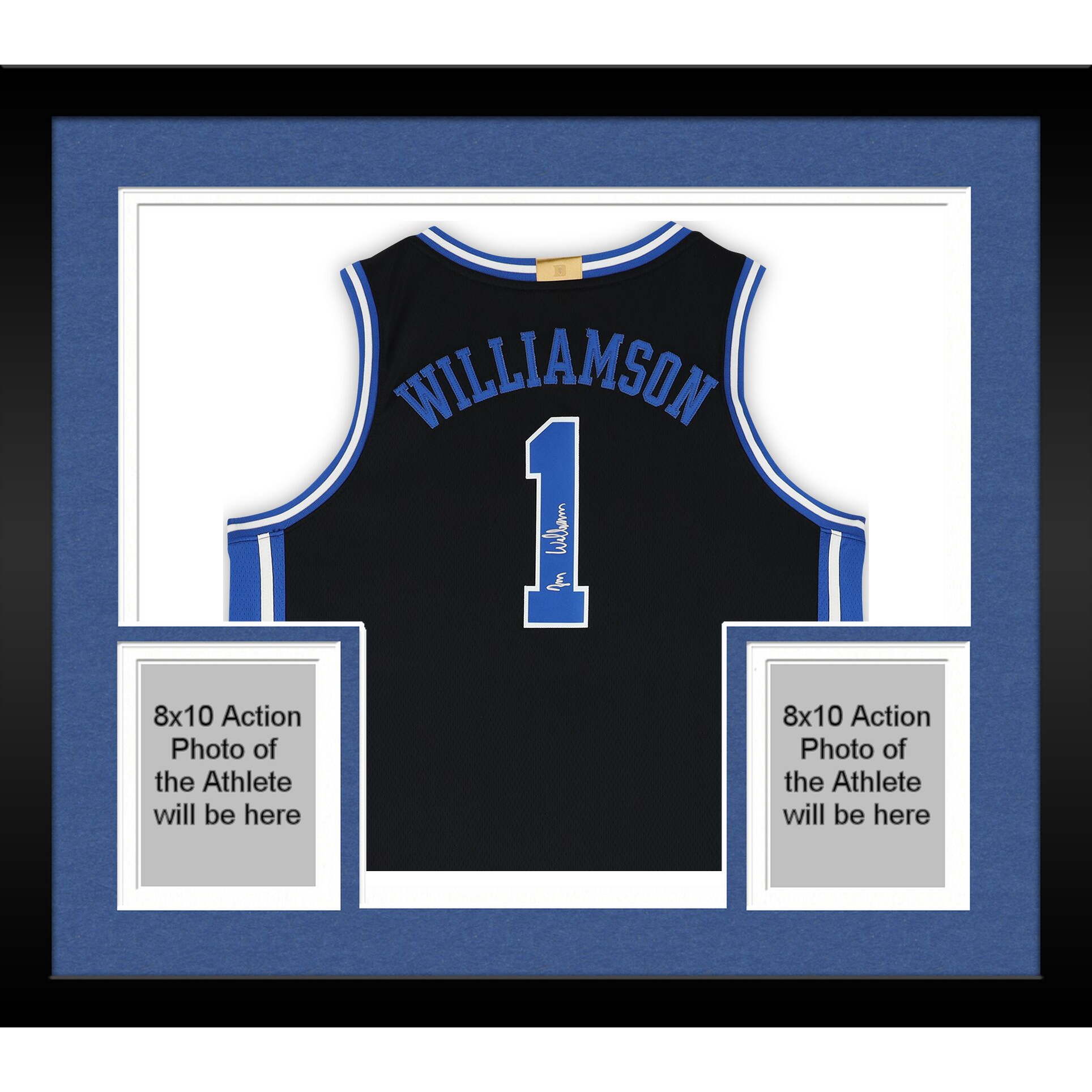 Framed Zion Williamson Duke Blue Devils Autographed Black Nike Alumni Player Limited Swingman Jersey