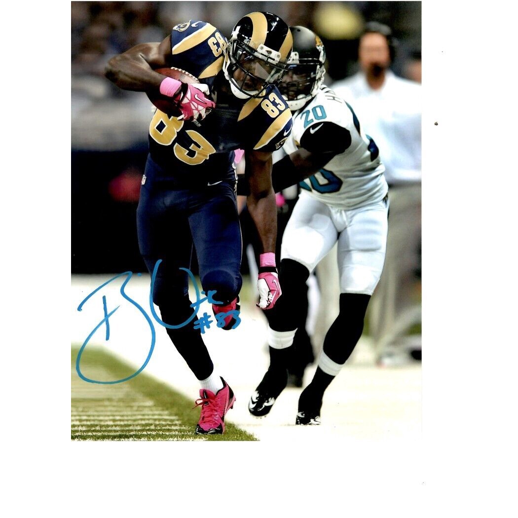 Brian Quick Signed Autographed 8x10 Photo Rams Wide Receiver W/ COA E