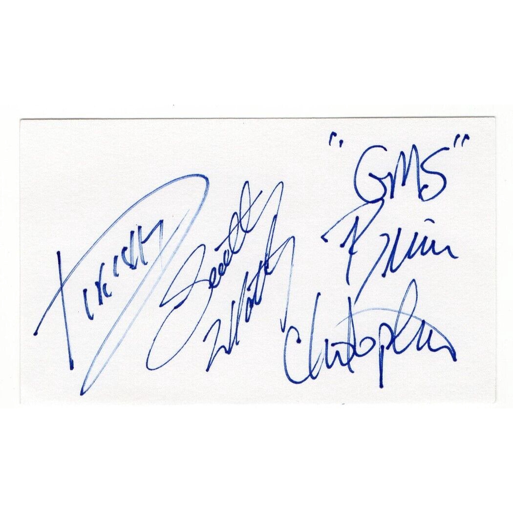 Brian Christopher Scott Taylor Rikishi Signed Autograph Index Card JSA AM23939