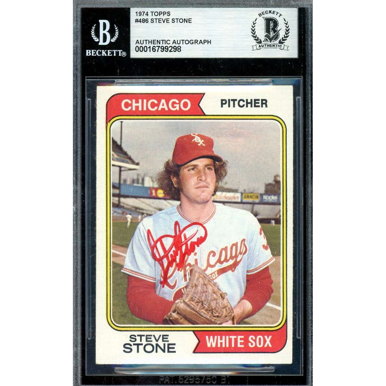 Steve Stone Beckett BAS Signed 1974 Topps Autograph