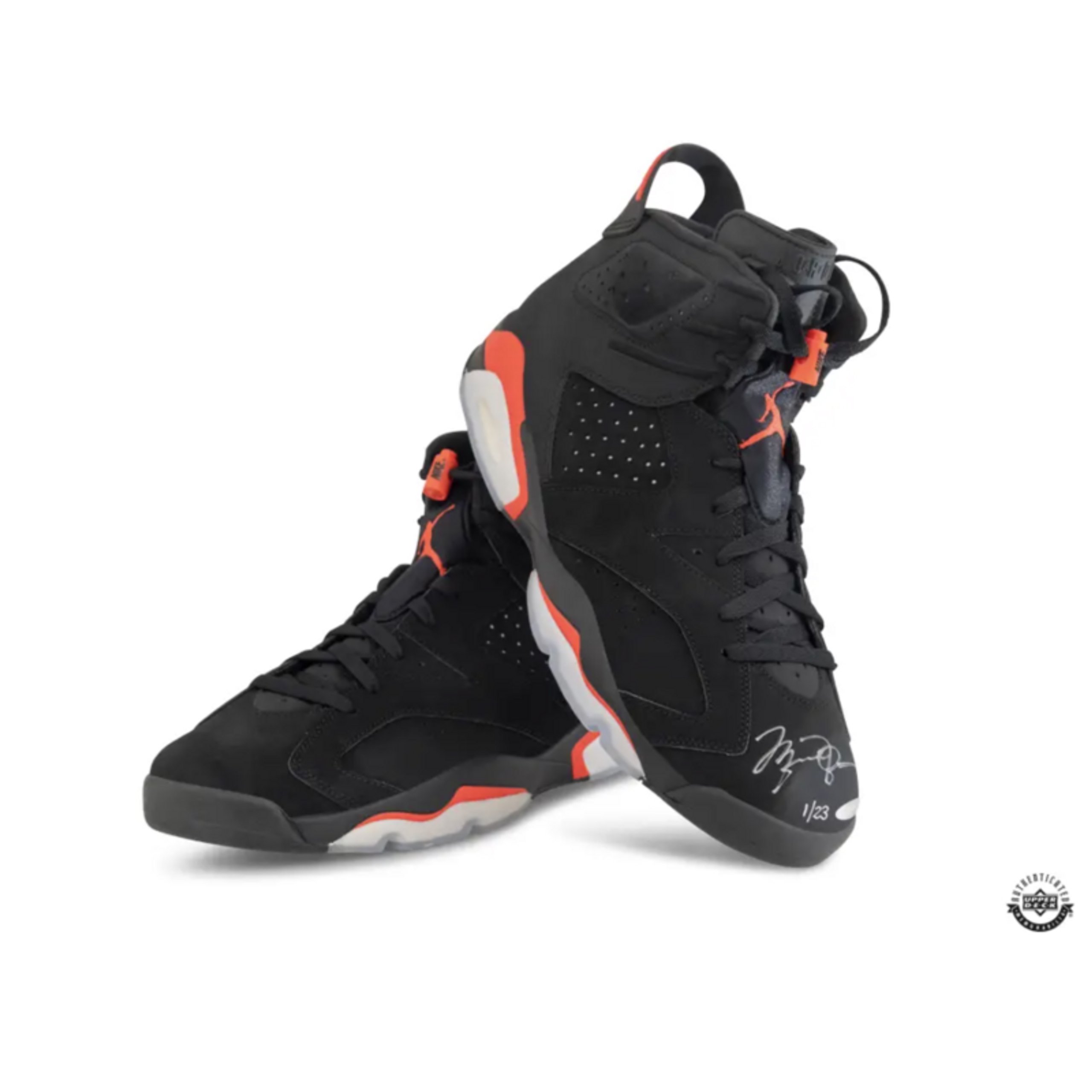 Michael Jordan Autographed Nike Air Jordan 6 'Infrared' 2019 Shoes UDA LE 23