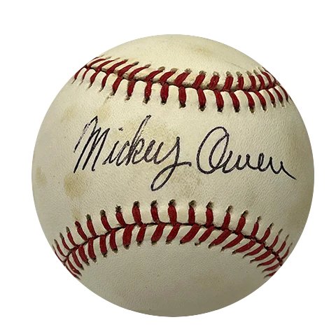 Mickey Owen Autographed Baseball..