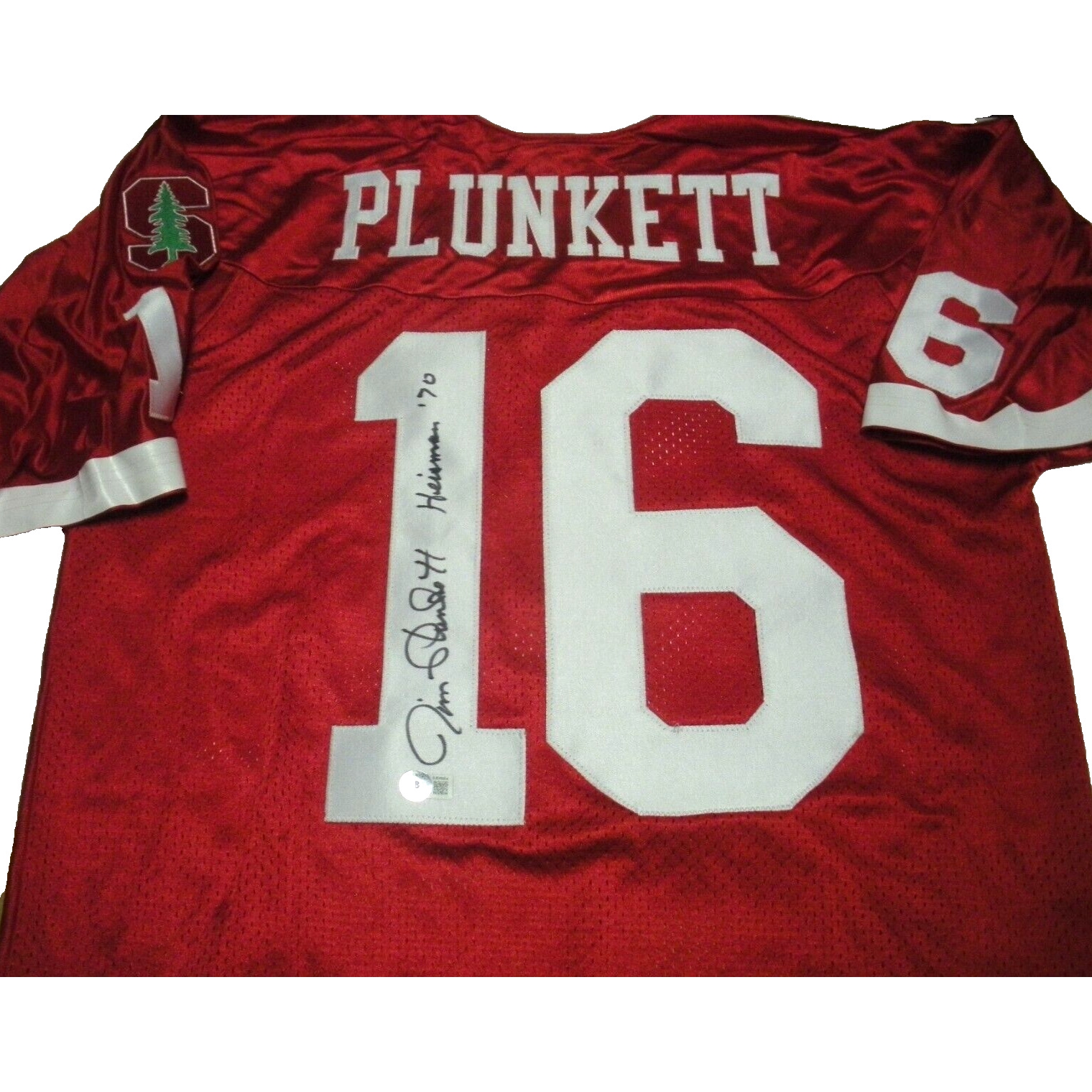 Jim Plunkett Stanford Cardinal Jsa/coa Signed Official Licensed Nike Jersey