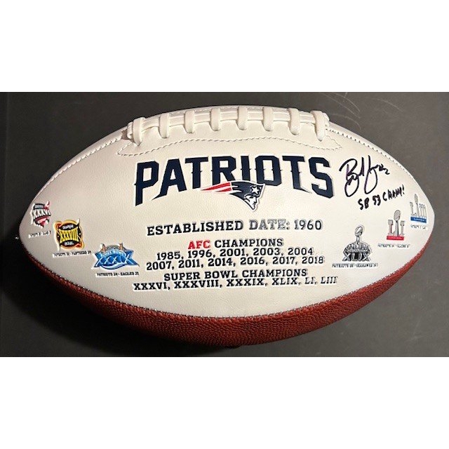 Brian Hoyer Autographed Football - 01