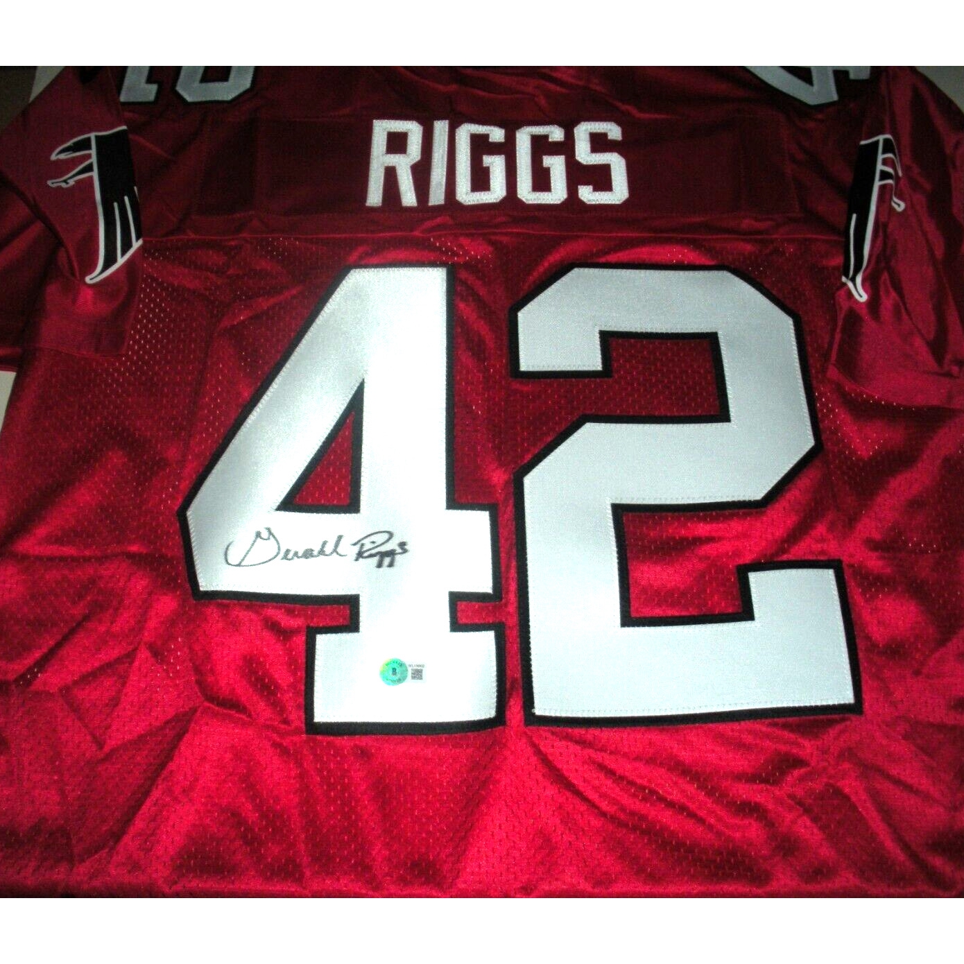 Gerald Riggs Atlanta Falcons Beckett/coa Signed Official Licensed Nike Jersey