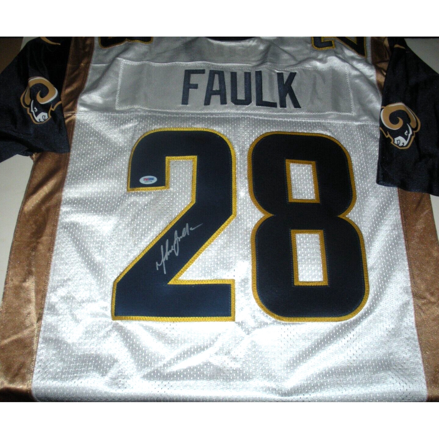 Marshall Faulk St.louis Rams Psa/dna/coa Signed Official Licensed Nike Jersey
