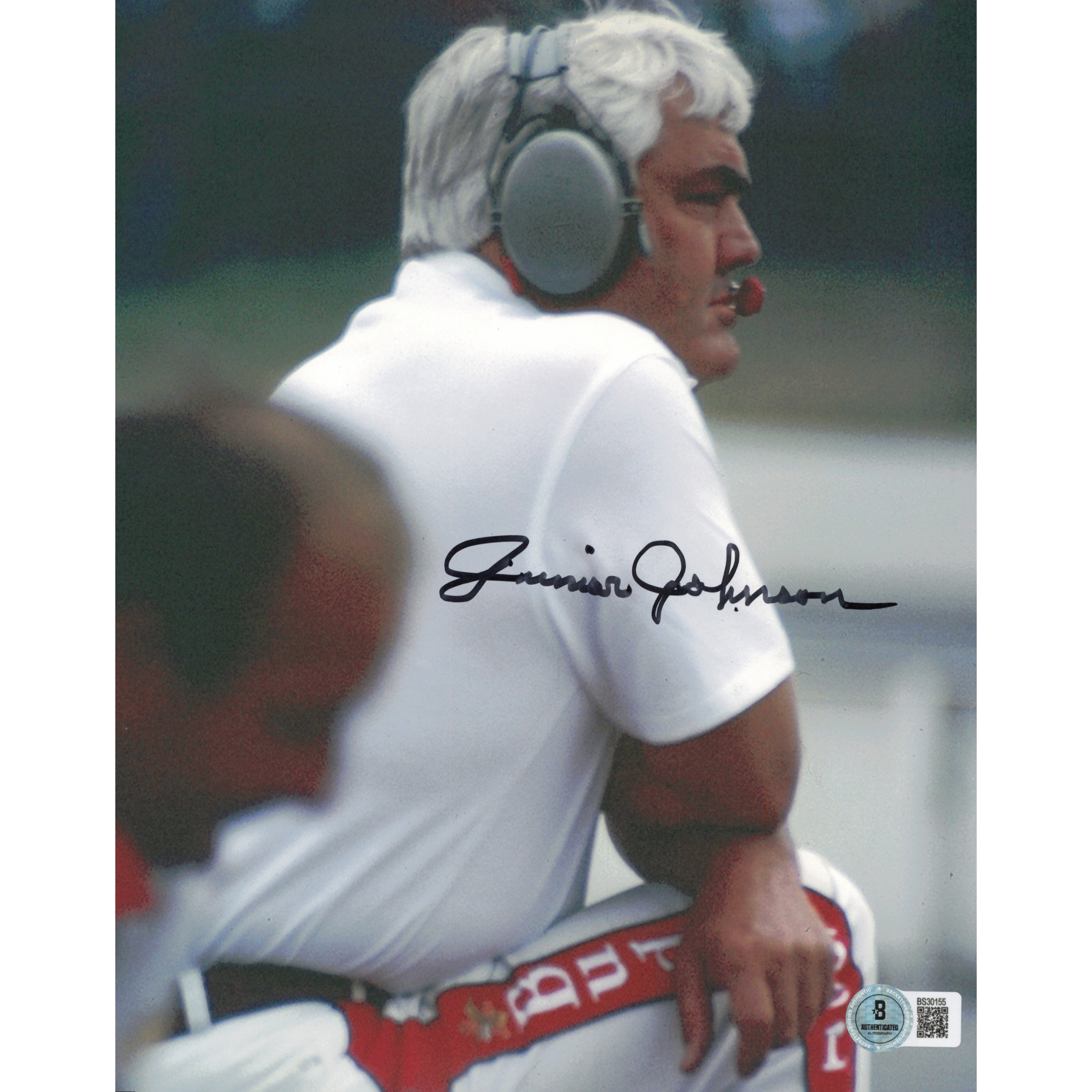 Junior Johnson Autographed 8x10 Photo Nascar Beckett BAS QR #BS30155