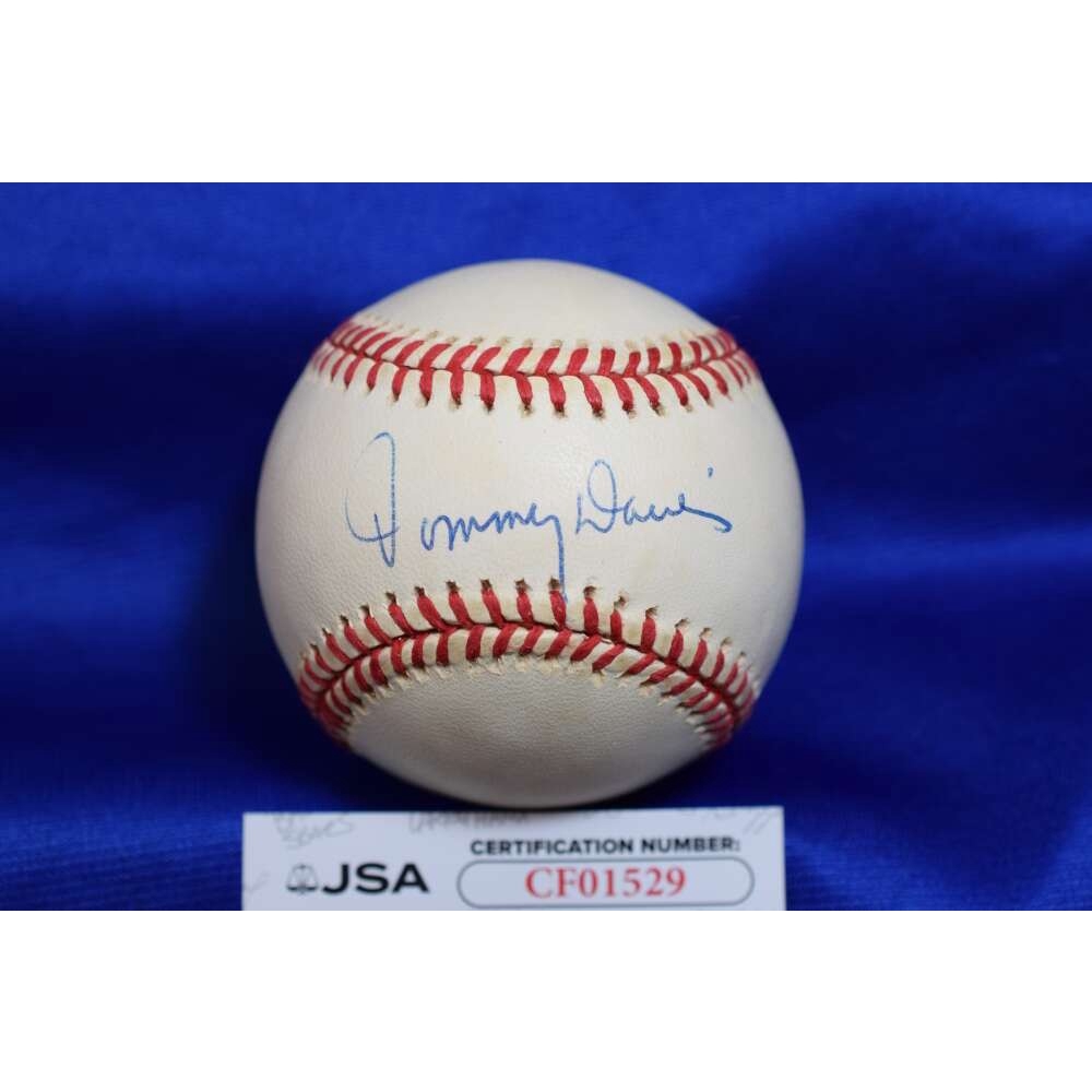 Tommy Davis JSA COA Autograph ONL National League Signed Baseball