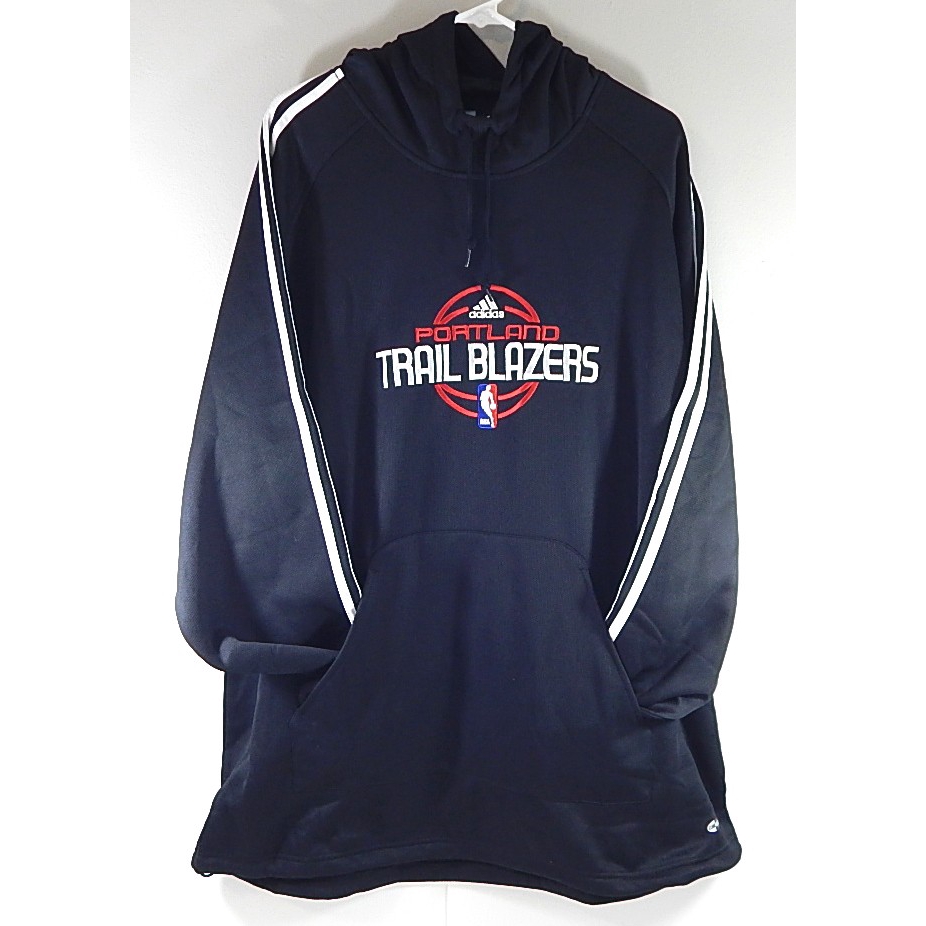 Portland Trail Blazers Adidas Team Issued Performance Fleece Hoodie Black XL