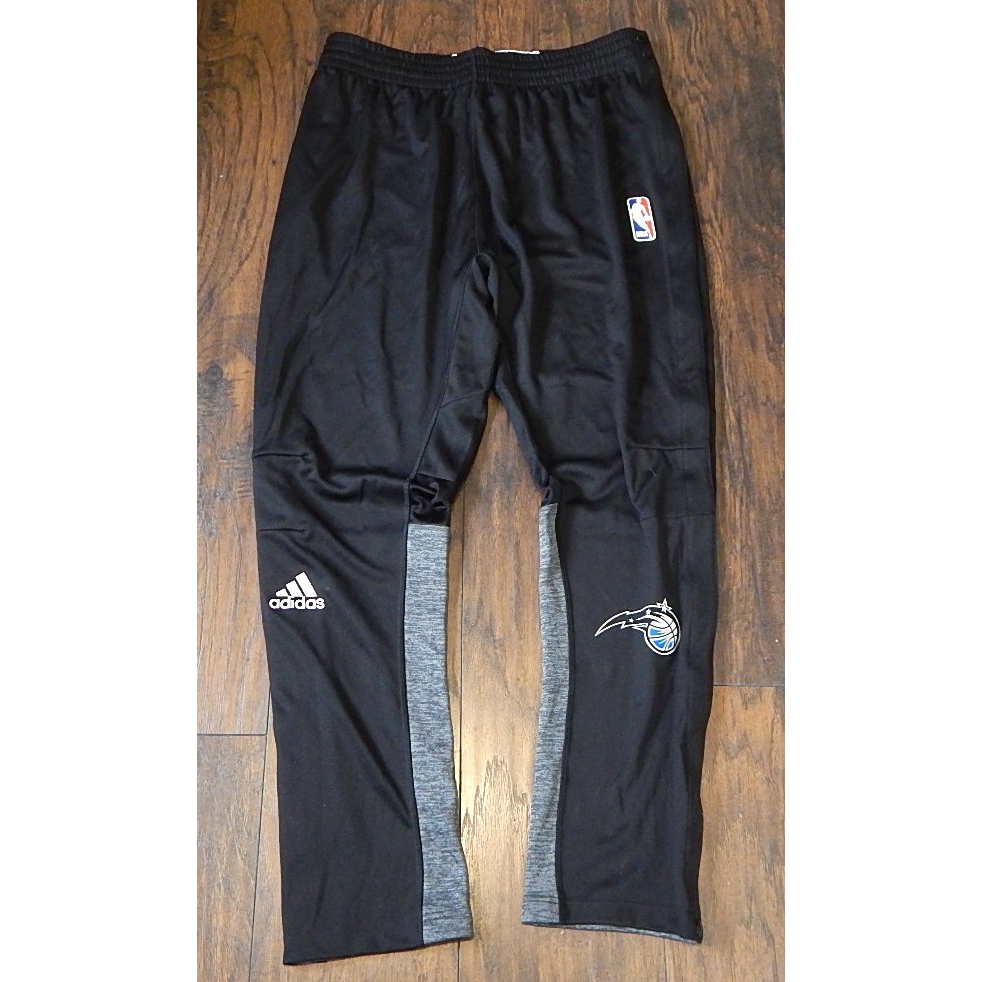 Orlando Magic Adidas Team Issued Warm Up Pants Sweatpants Black Gray XL