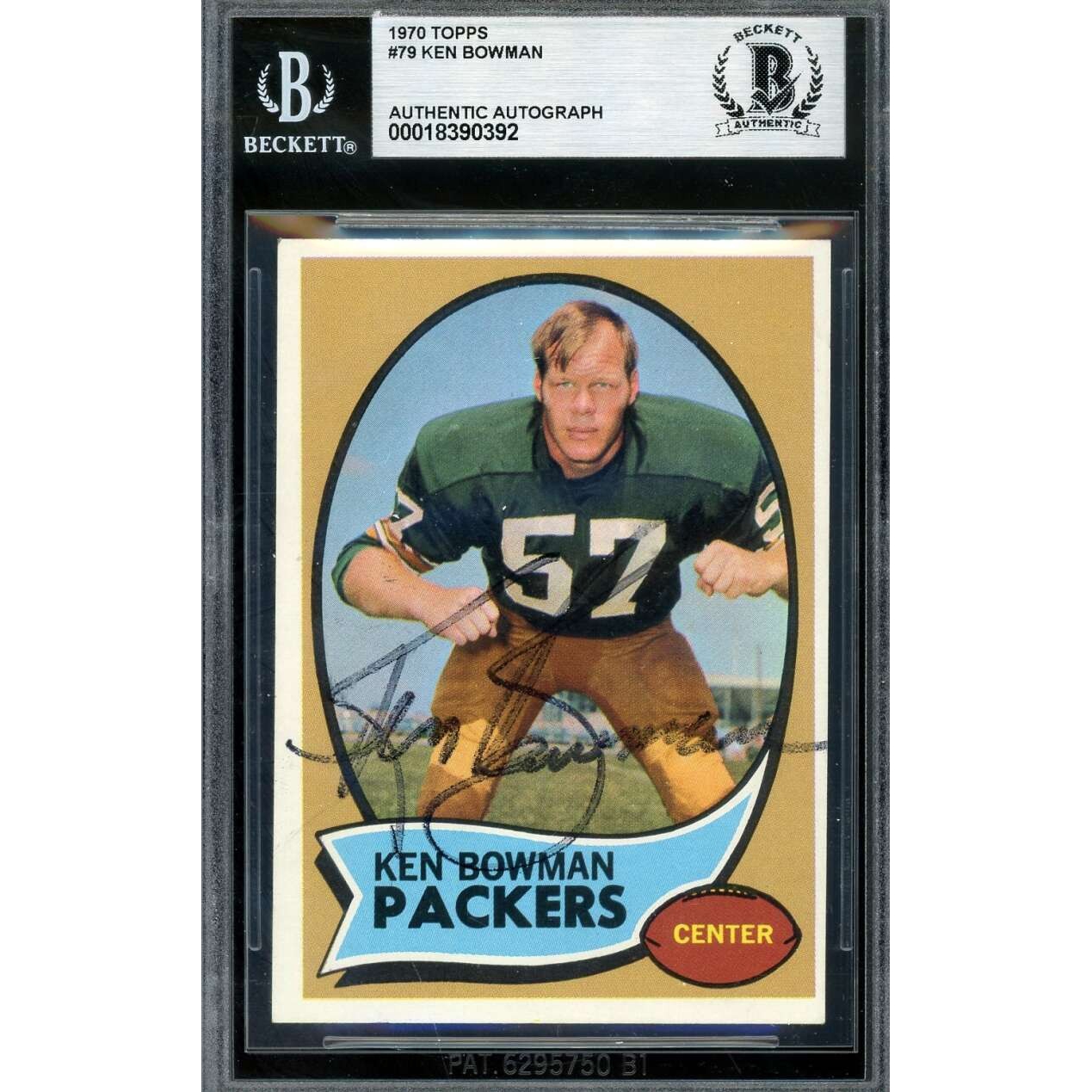Ken Bowman Beckett BAS Signed 1970 Topps Autograph