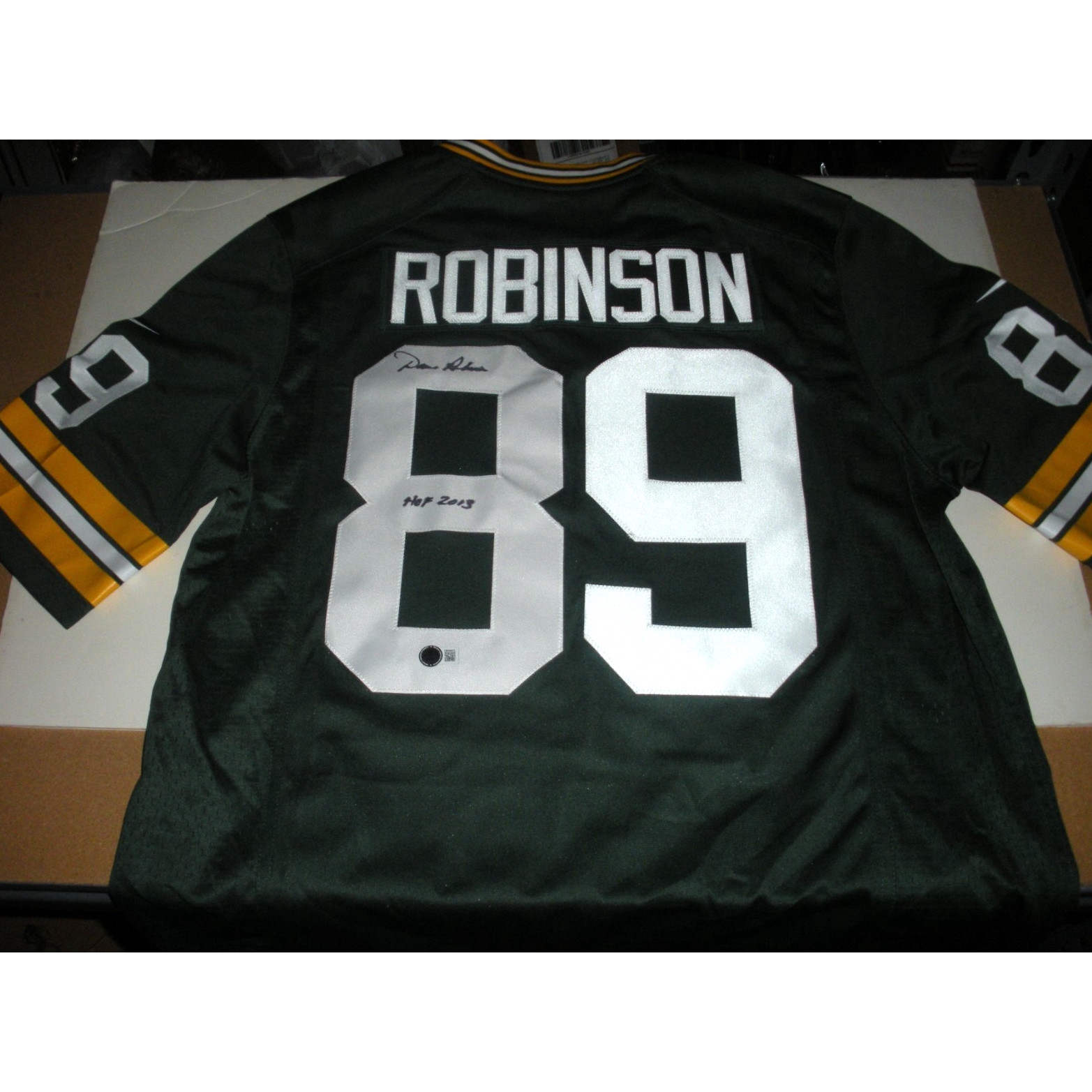 Dave Robinson Green Bay Packers Jsa/coa Signed Official Licensed Nike Jersey