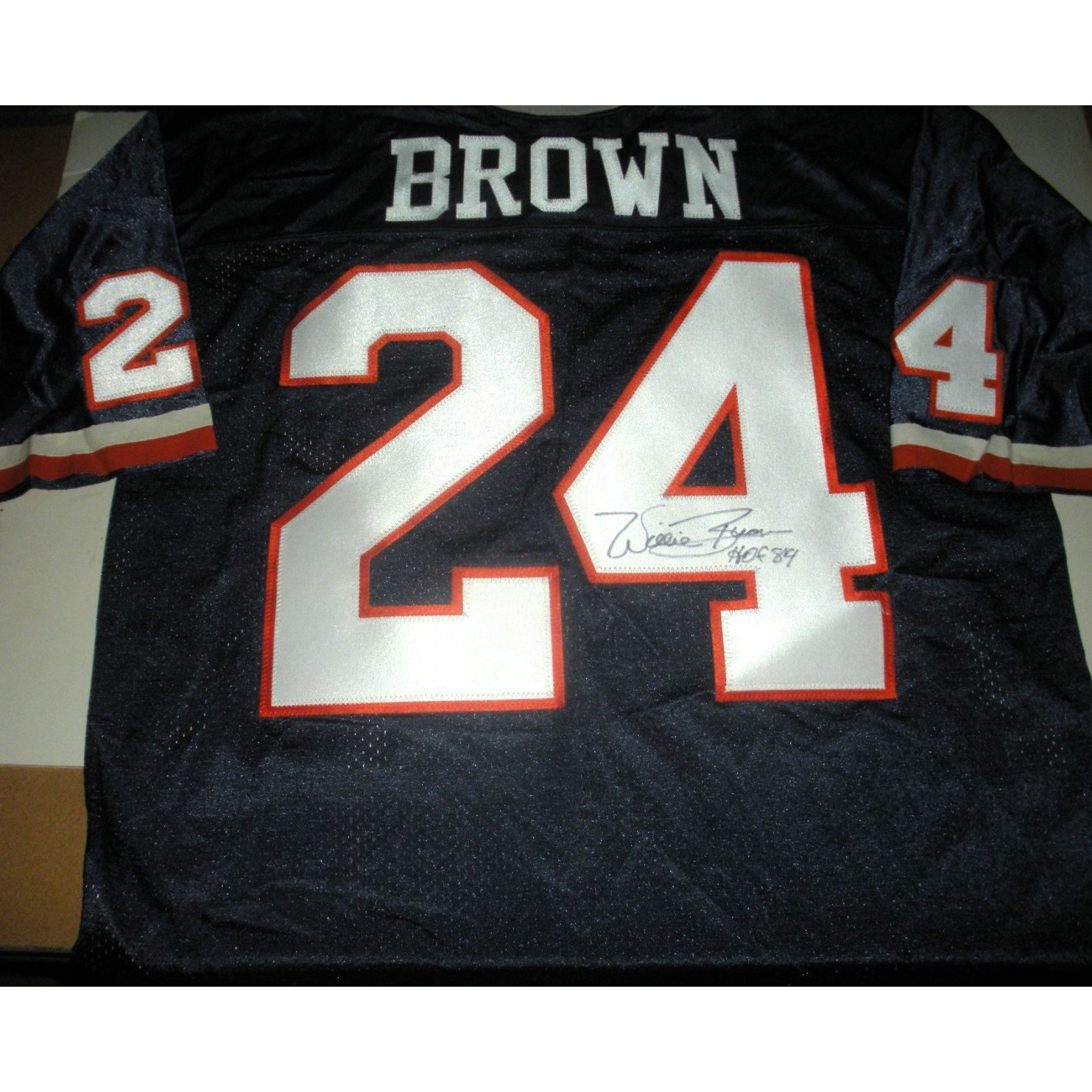 Willie Brown Denver Broncos Rare W/coa Signed Official Licensed Nike Jersey