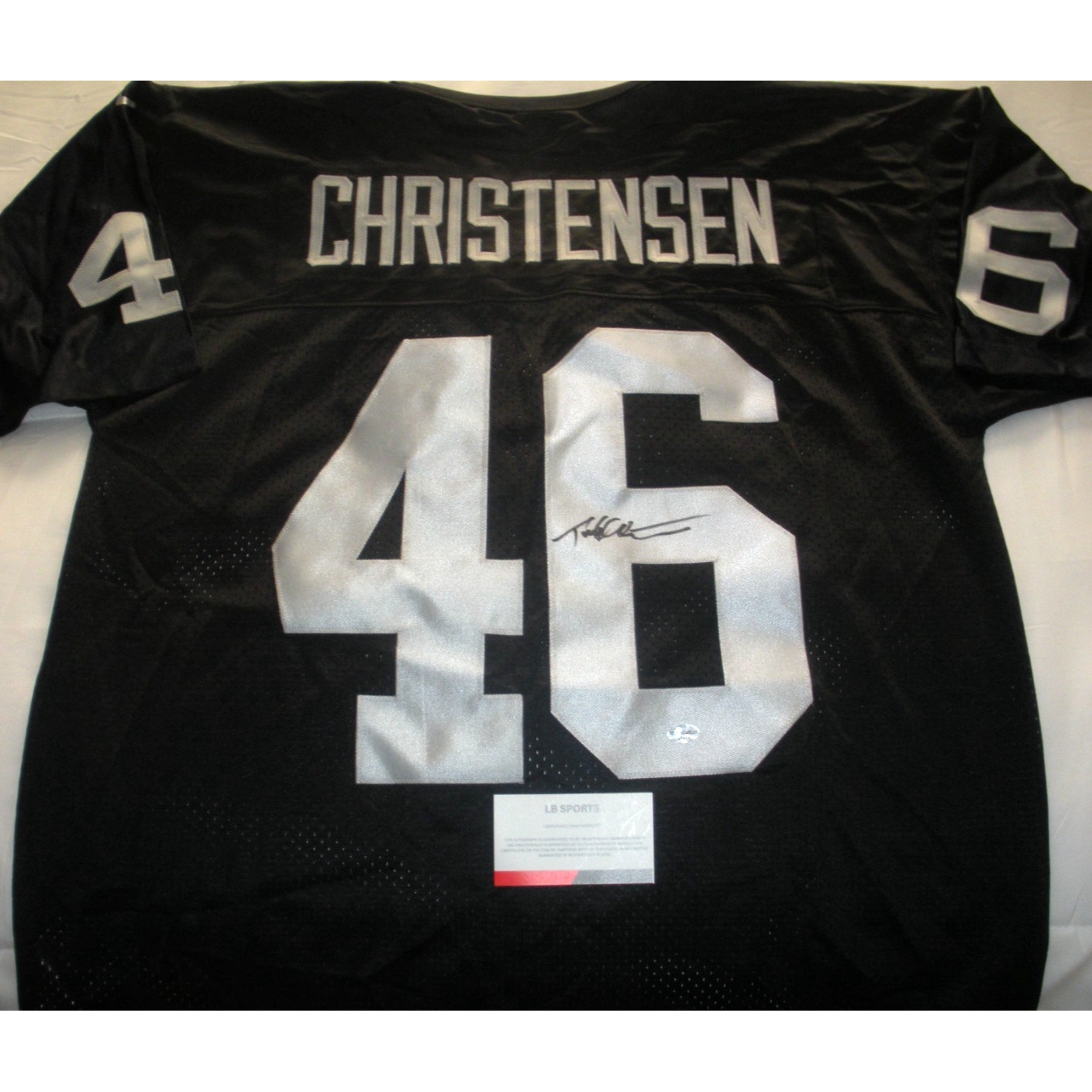 Todd Christensen Oakland Raiders Rare W/coa Signed Official Licensed Nike Jersey