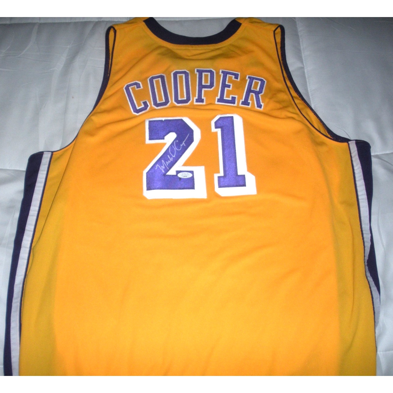 Michael Cooper Losangeles Lakers Jsa/coa Signed Official Licensed Adidas Jersey