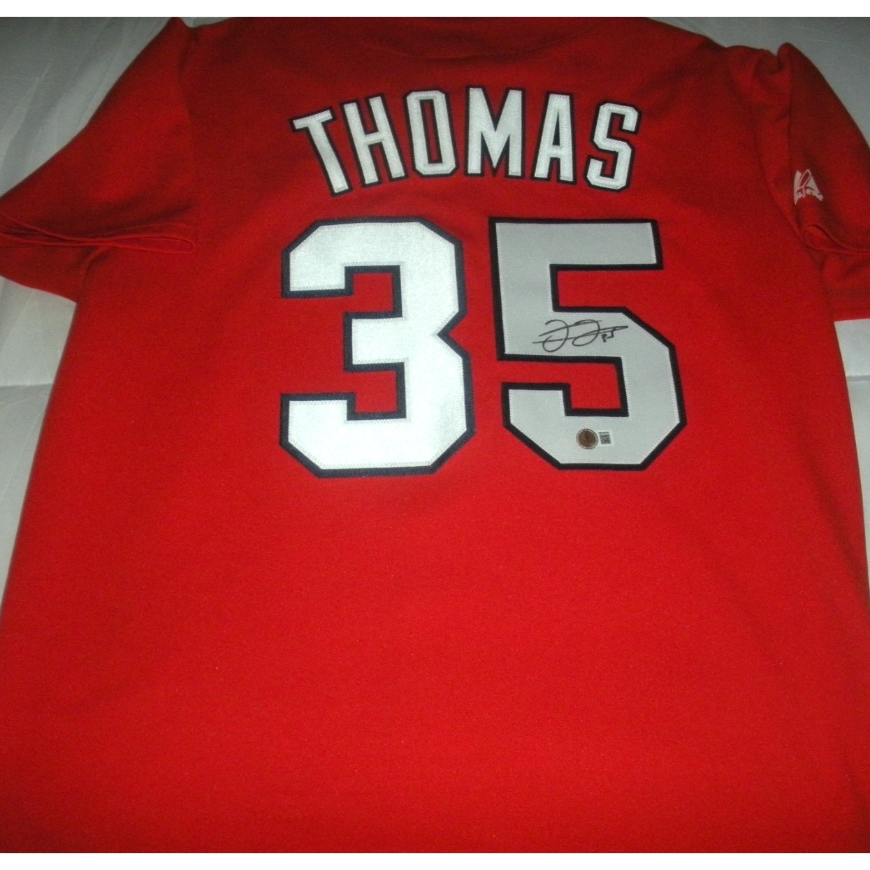 Frank Thomas Auburn Tigers Beckett/coa Signed Official Licensed Majestic Jersey