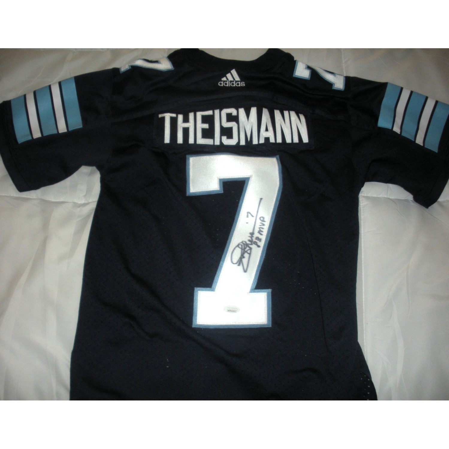 Joe Theismann Toronto Argonauts Jsa/coa Signed Official Licensed Adidas Jersey