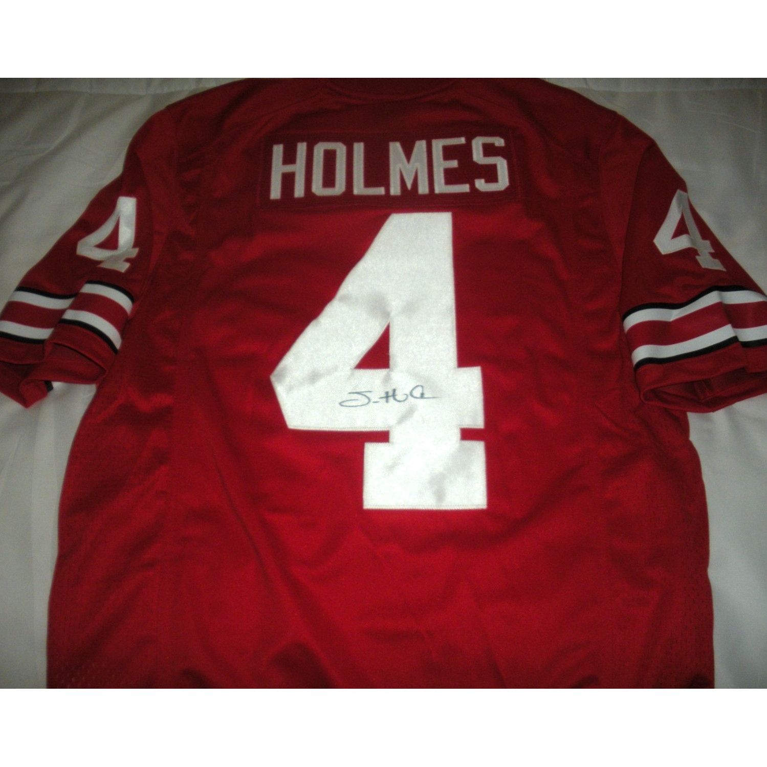Santonio Holmes Ohio State Buckeyes W/coa Signed Official Licensed Nike Jersey