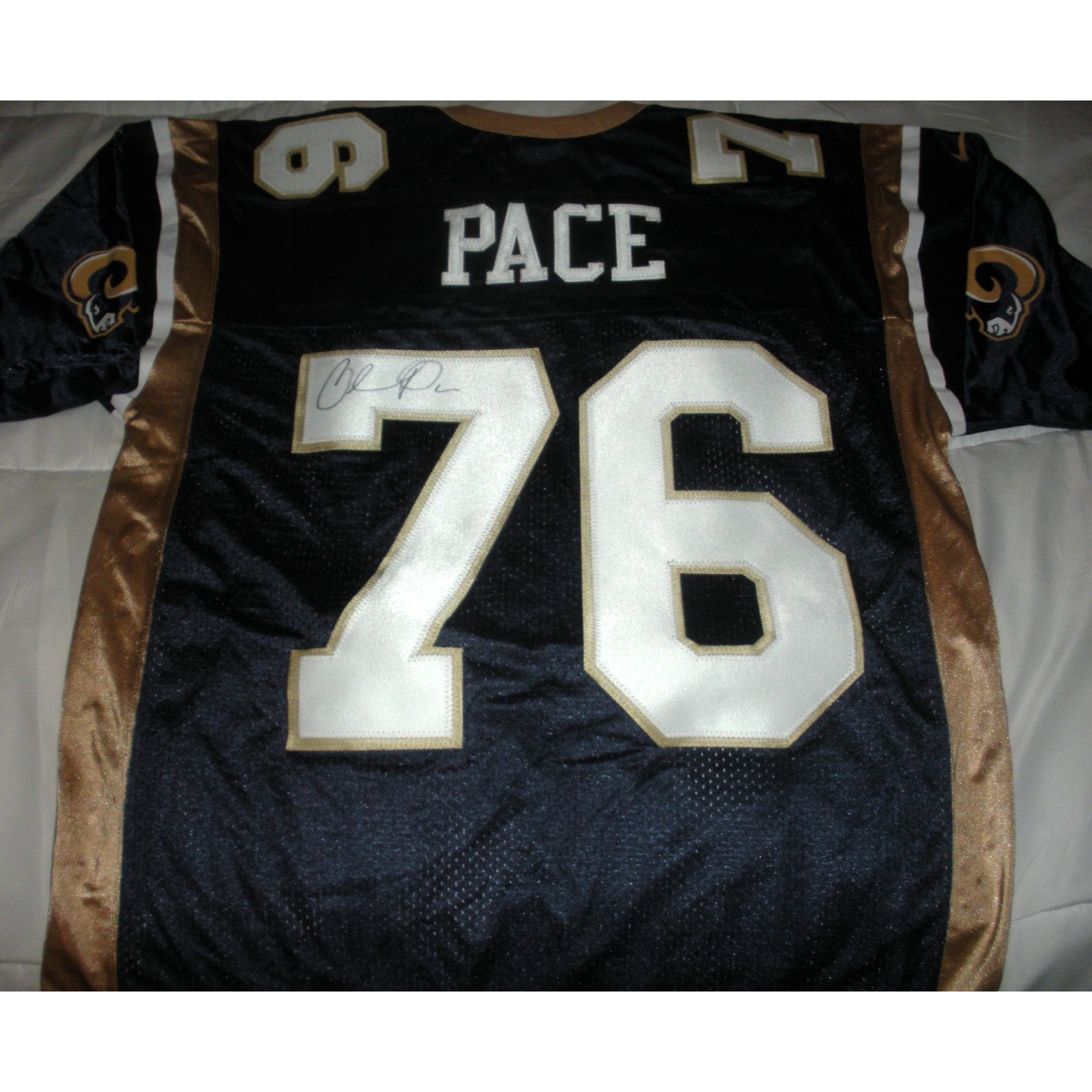 Orlando Pace St,louis Rams W/coa Signed Official Licensed Nike Jersey