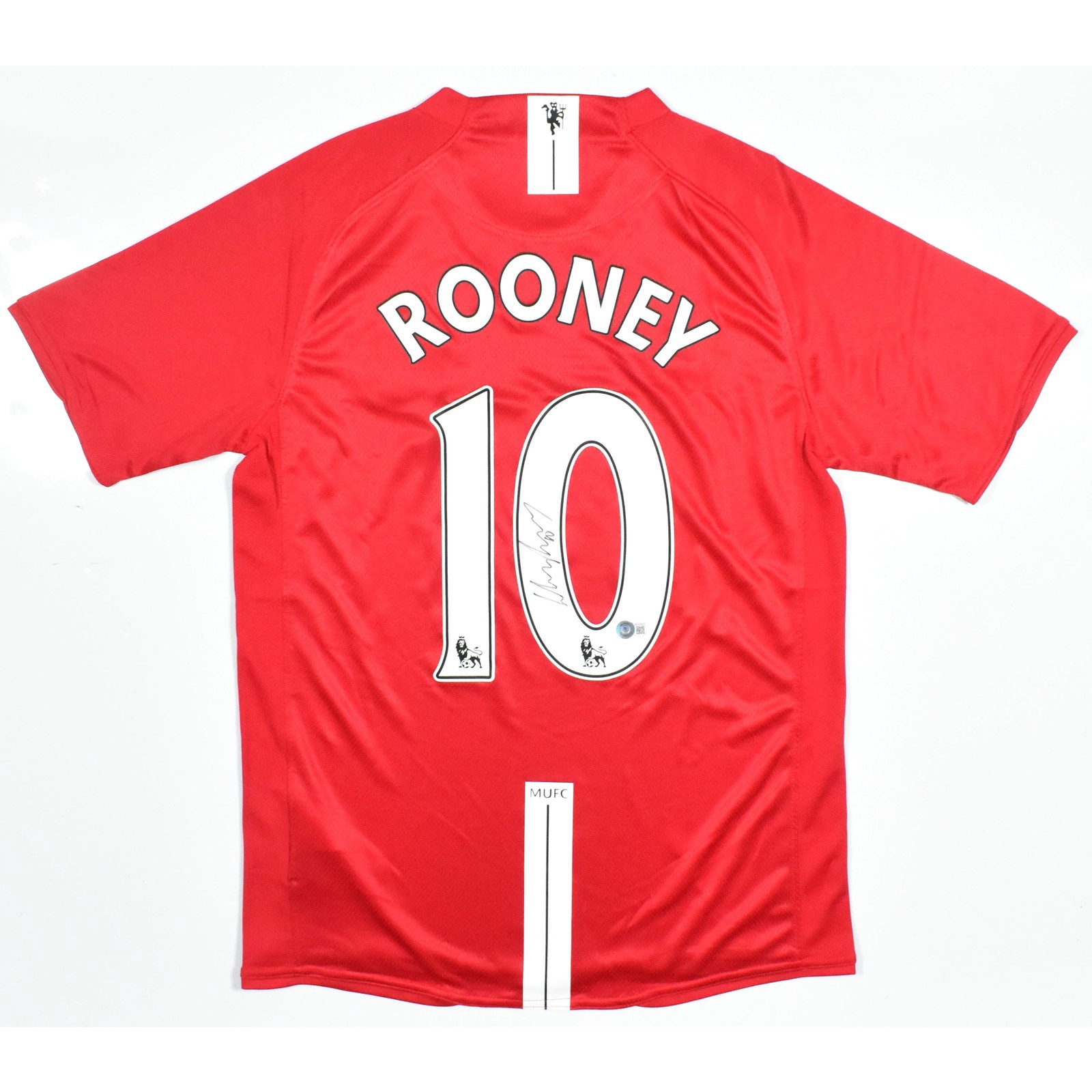 Wayne Rooney Autographed Manchester United Home Soccer Jersey #10 - Beckett *M