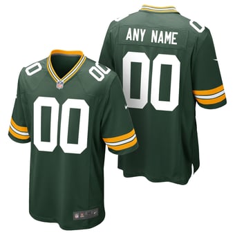 Green Bay Packers Nike Home Game Jersey - Green - Custom - Mens
