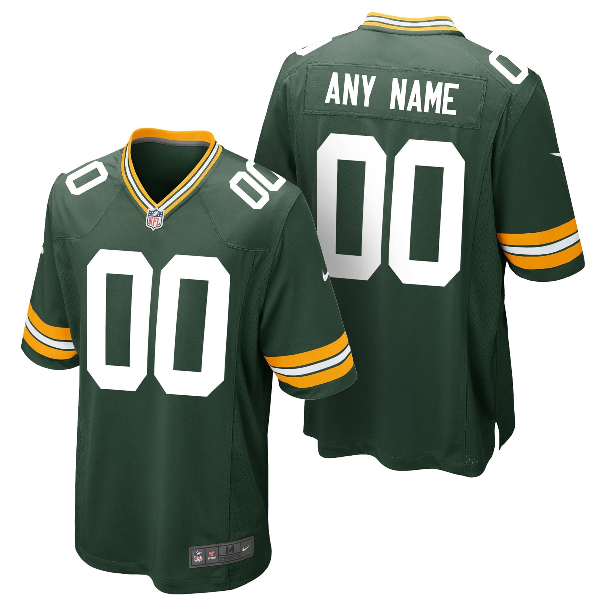 Camiseta Nike Game de la 1ª equipación del Green Bay Packers - Verde - Personalizada - Hombre
