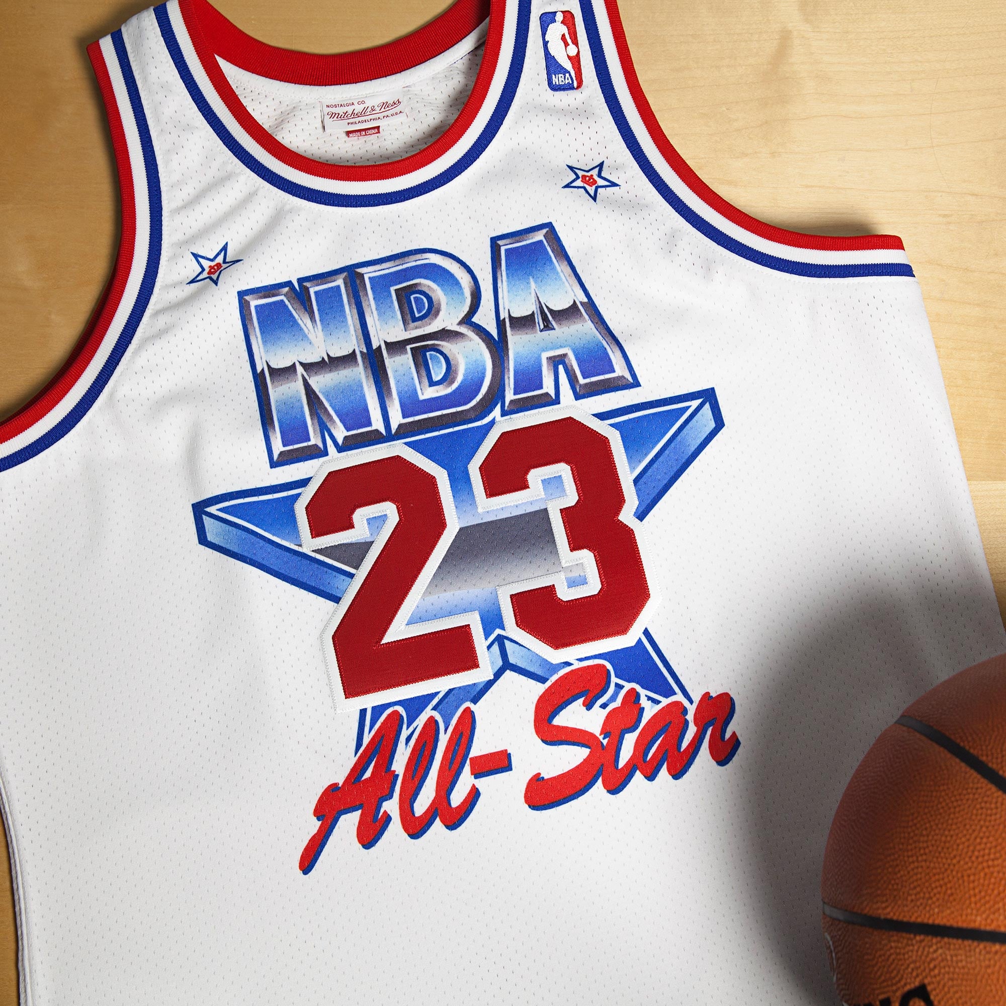 Michael Jordan NBA All-Star East 1991 Mitchell & Ness White Authentic Jersey
