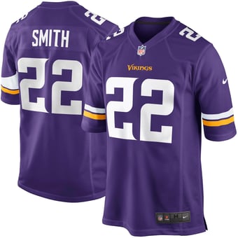 Minnesota Vikings Nike Game Home Jersey - Purple - Harrison Smith - Mens
