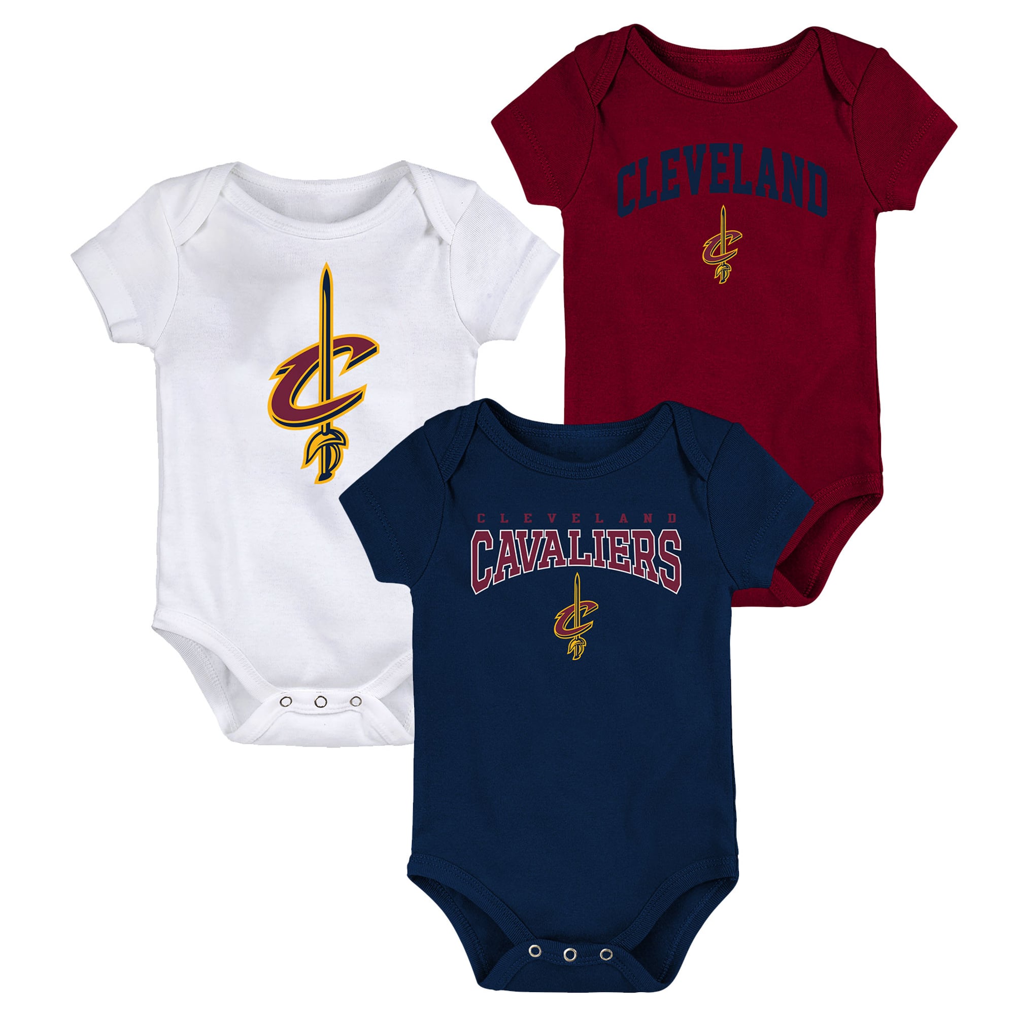 Cleveland Cavaliers 3 Piece Bodysuit set – Infant