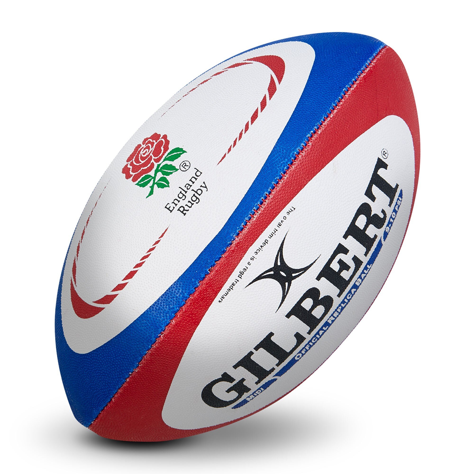 Pallone replica Gilbert Rugby della nazionale inglese - Formato medio (taglia bambino)