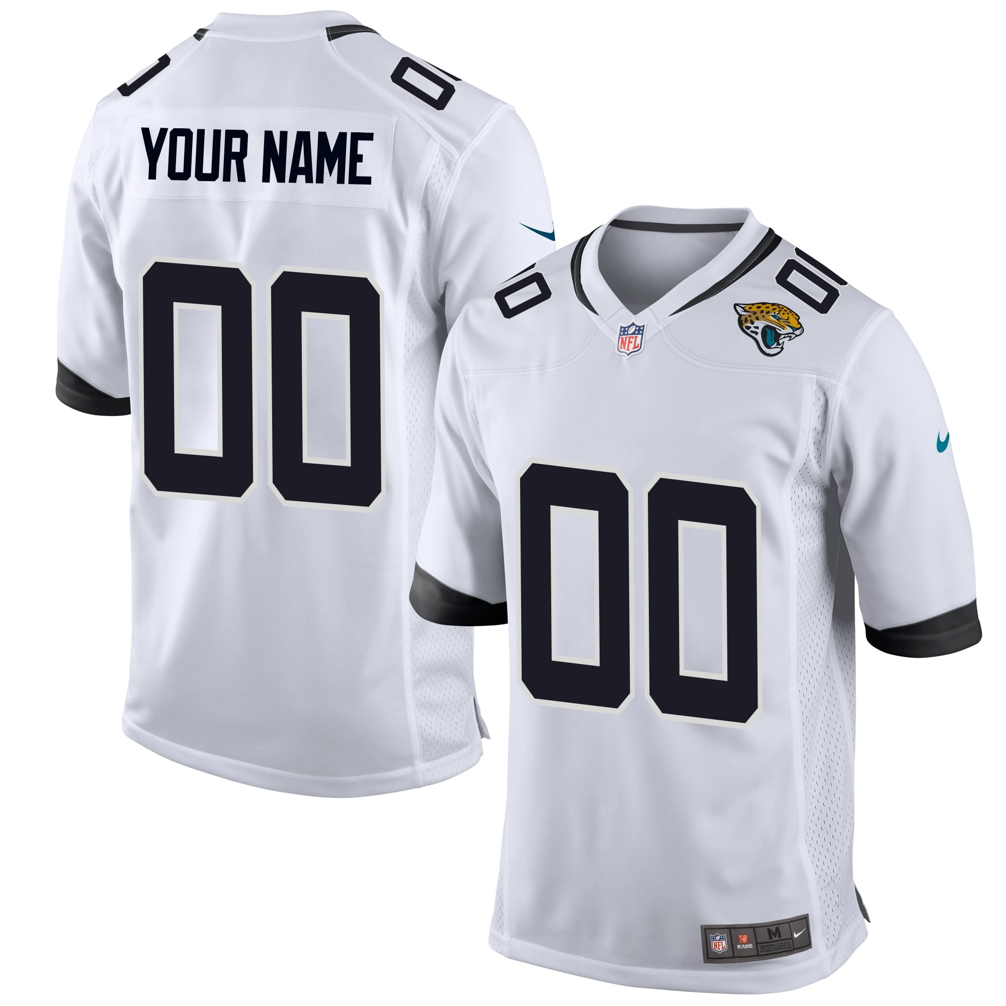 Camiseta Nike Game de la 2ª equipación del Jacksonville Jaguars - Blanco - Personalizada - Hombre