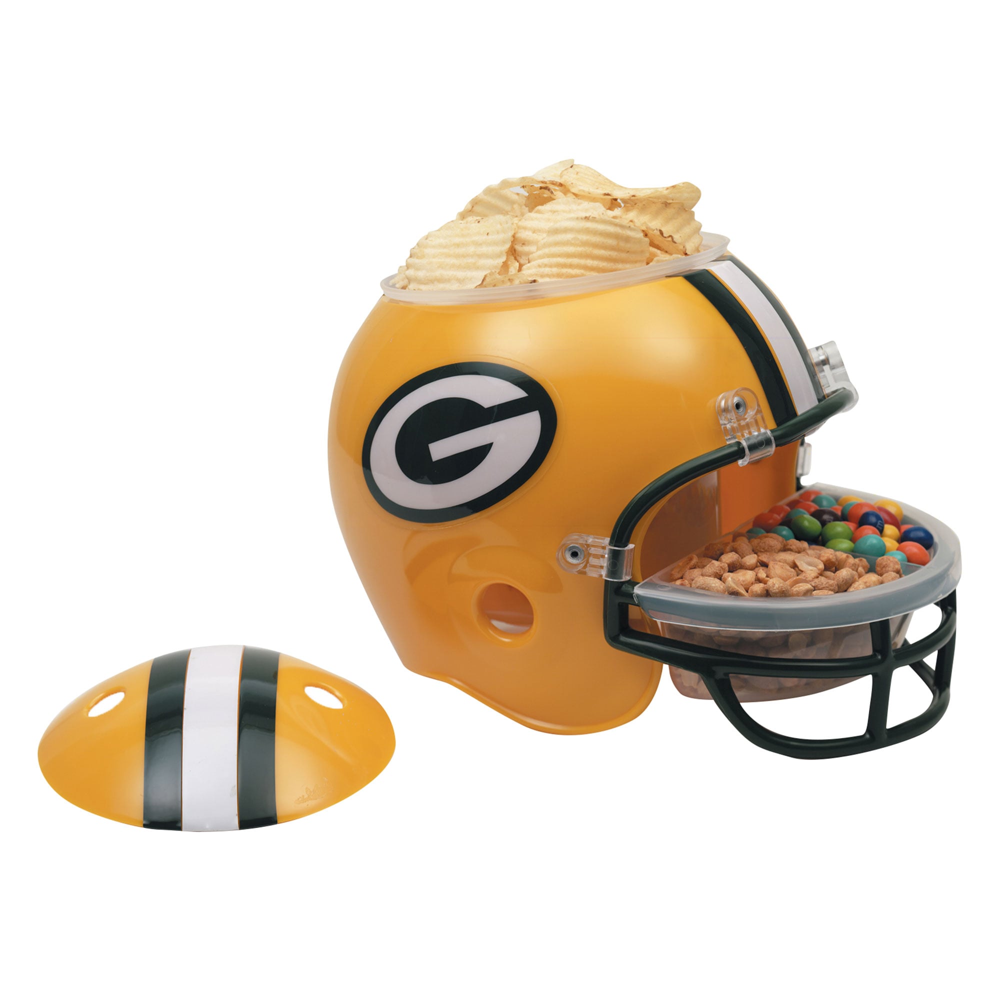 Green Bay Packers Snack Helmet - 9.25w x 10h x 12d inch