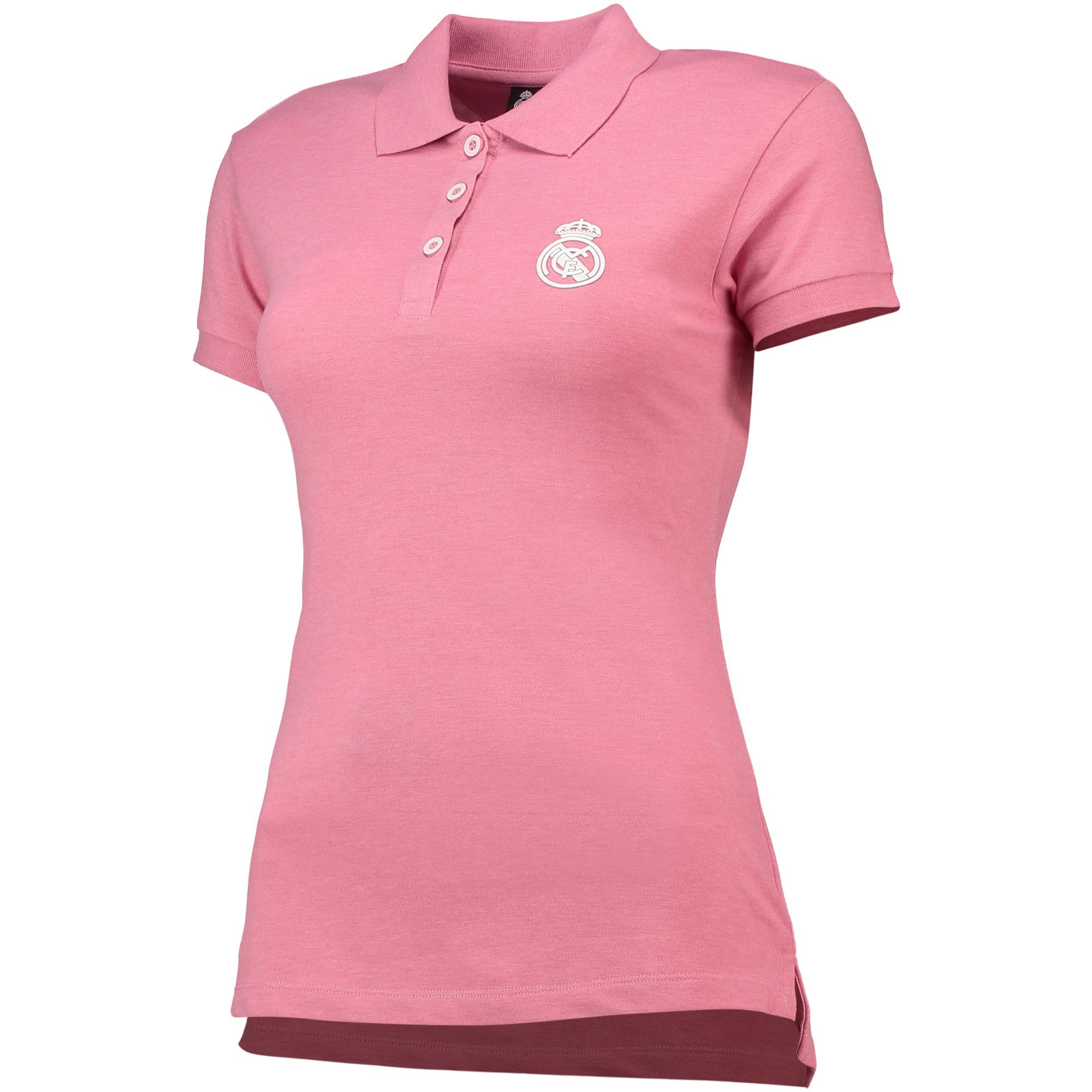 Polo con bottoni Real Madrid - Rosa - Donna