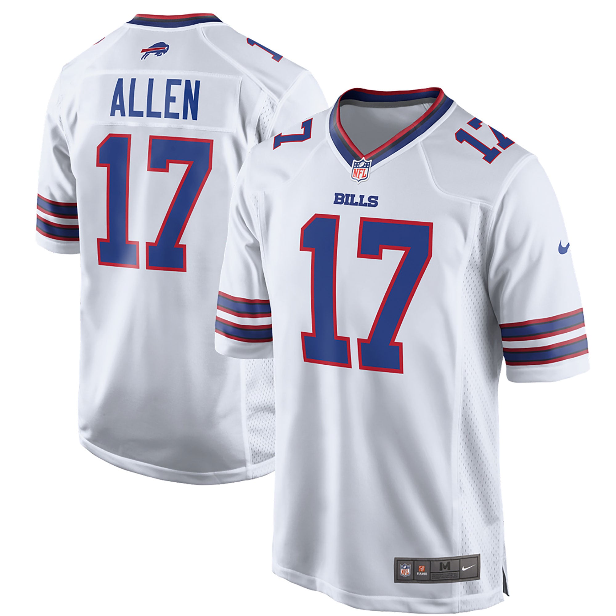 Buffalo Bills Road Game Jersey – White – Josh Allen – Mens