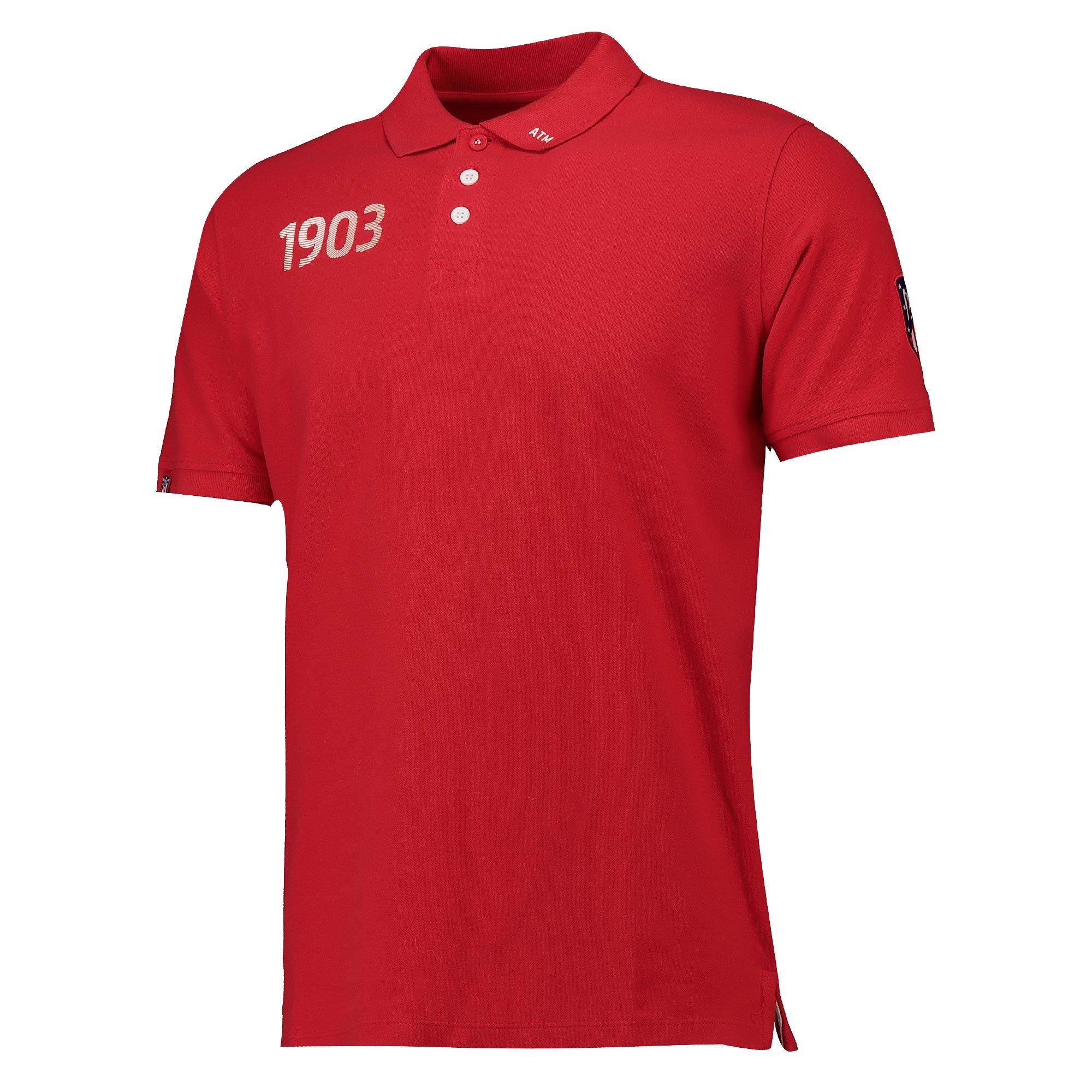 Polo con stemma dell'Atlético de Madrid - Rossa - Uomo