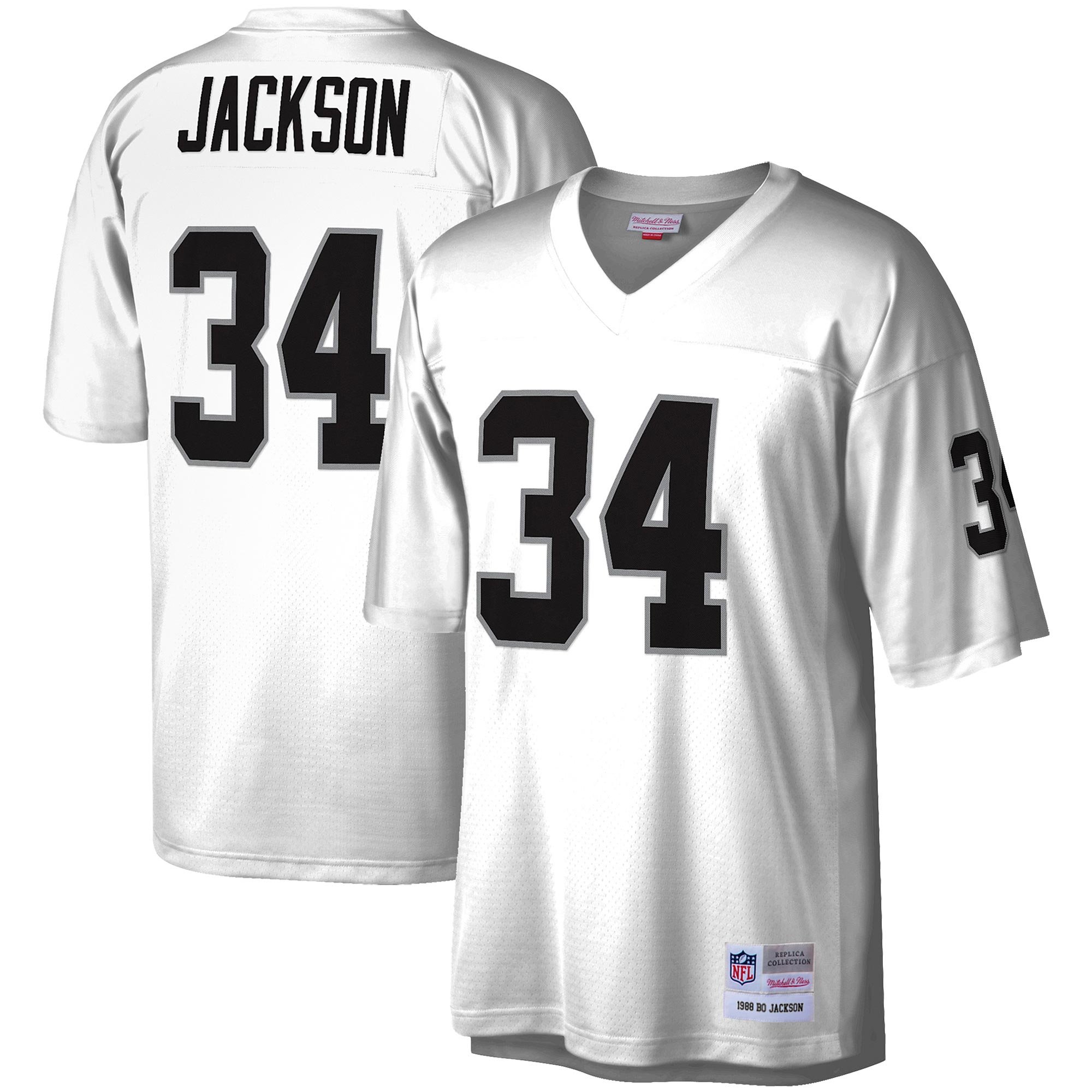 Maglia Los Angeles Raiders Mitchell & Ness Bo Jackson 1988 Legacy - Uomo