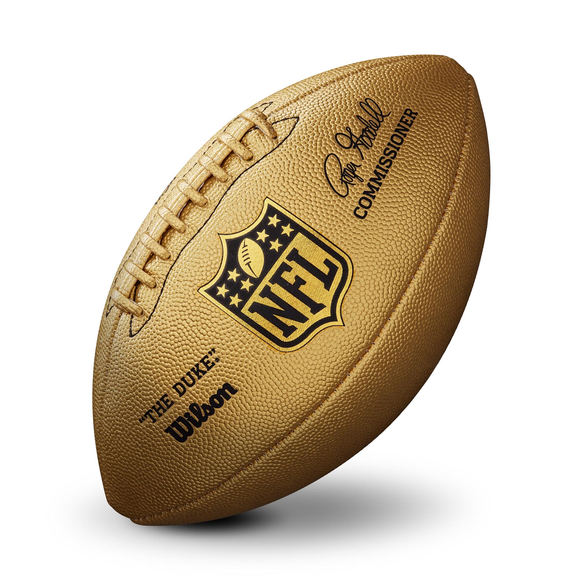 Wilson Unisex Yellow Nfl The Duke Metallic Edition Football - Gold - Image 2