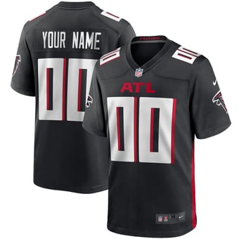 Atlanta Falcons Nike Home Game Jersey - Black - Custom - Mens
