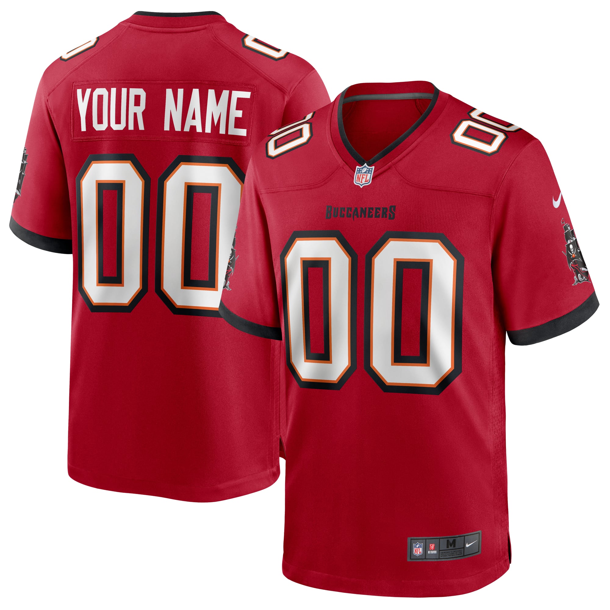 Camiseta Nike Game de la 1ª equipación del Tampa Bay Buccaneers - Rojo gimnasio - Personalizado - Hombre