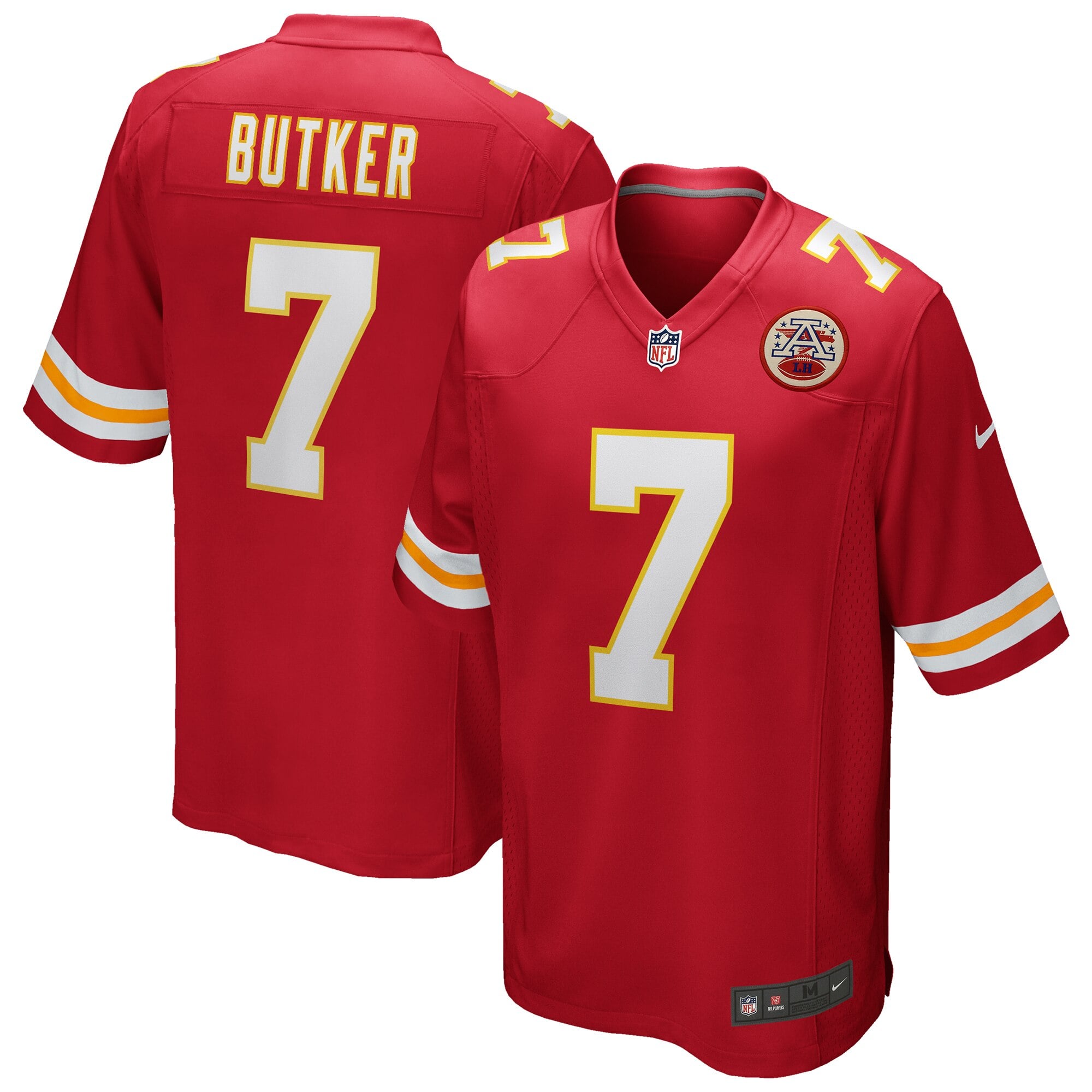 Camiseta Nike Game de la 1ª equipación del Kansas City Chiefs - Rojo - Harrison Butker - Hombre