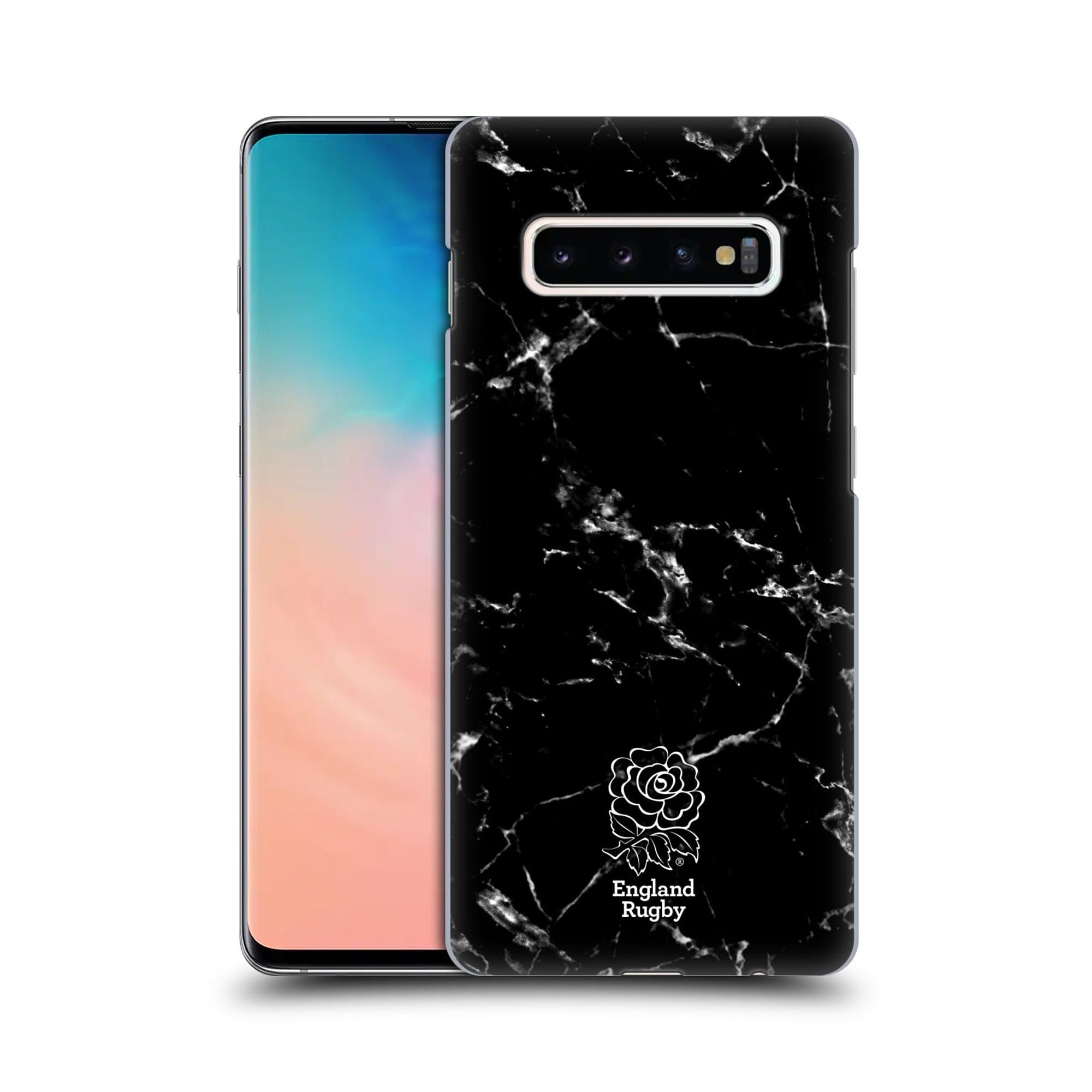 Custodia rigida per telefono in marmo nero England Rugby - Samsung