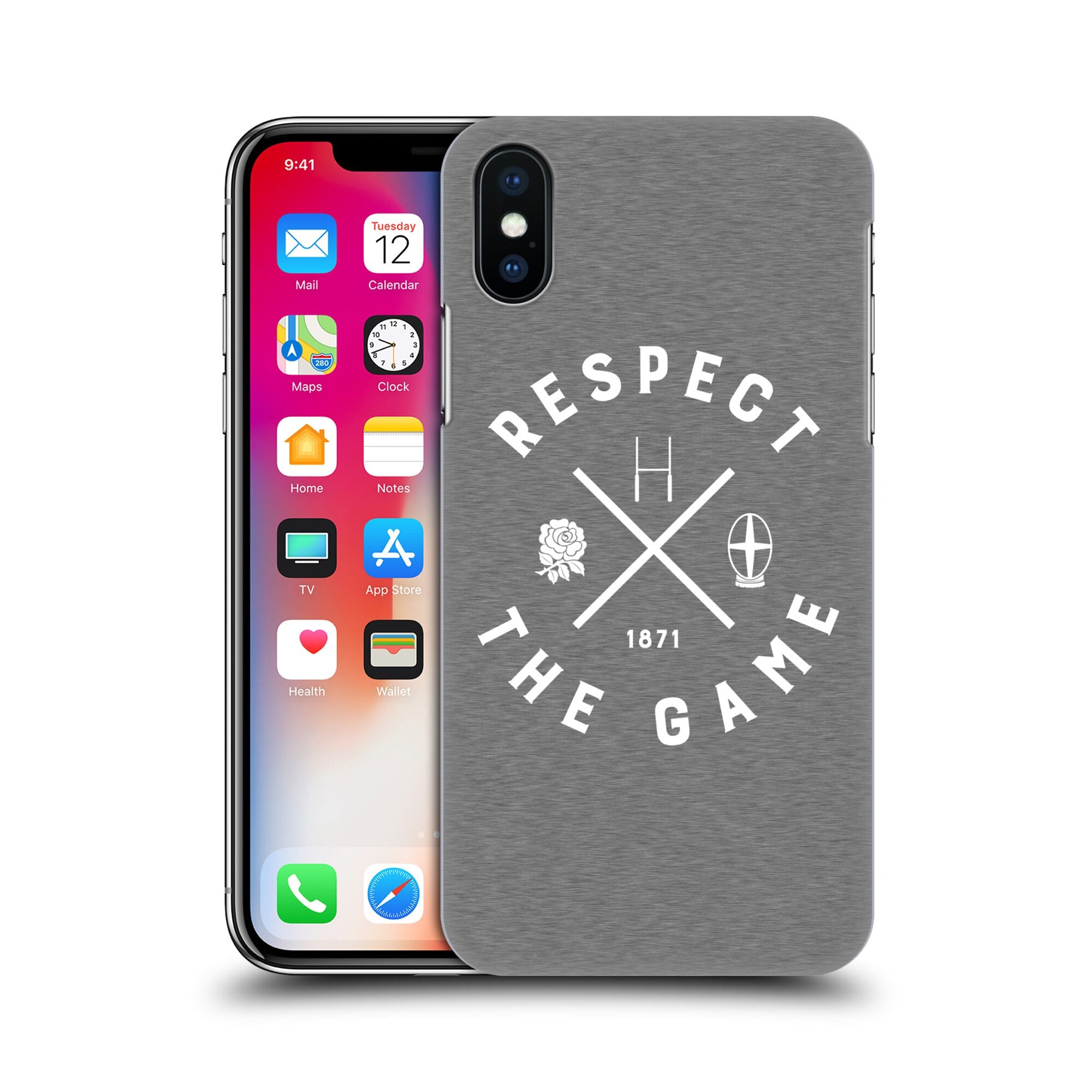 Custodia rigida per cellulare England Rugby Respect the Game - iPhone