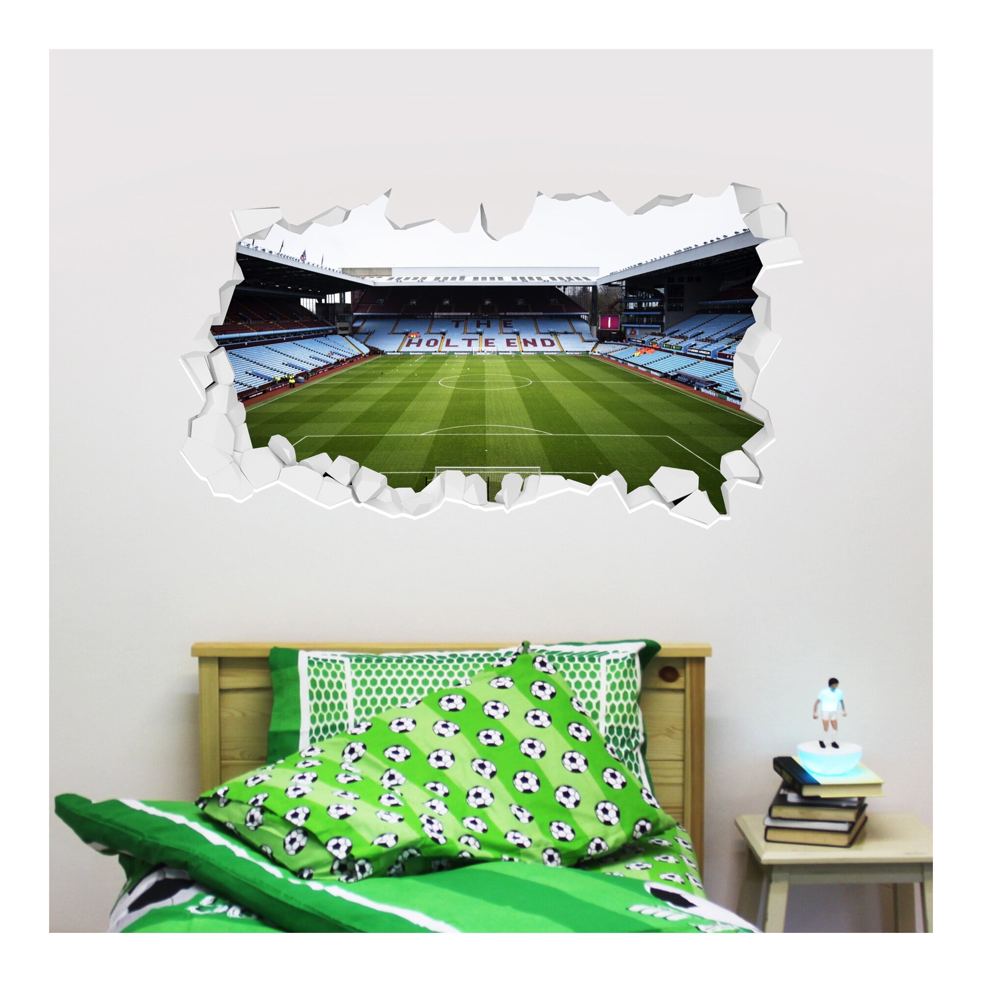Aston Villa Villa Park Stadium Adesivo da parete rotto - 120 cm x 60 cm