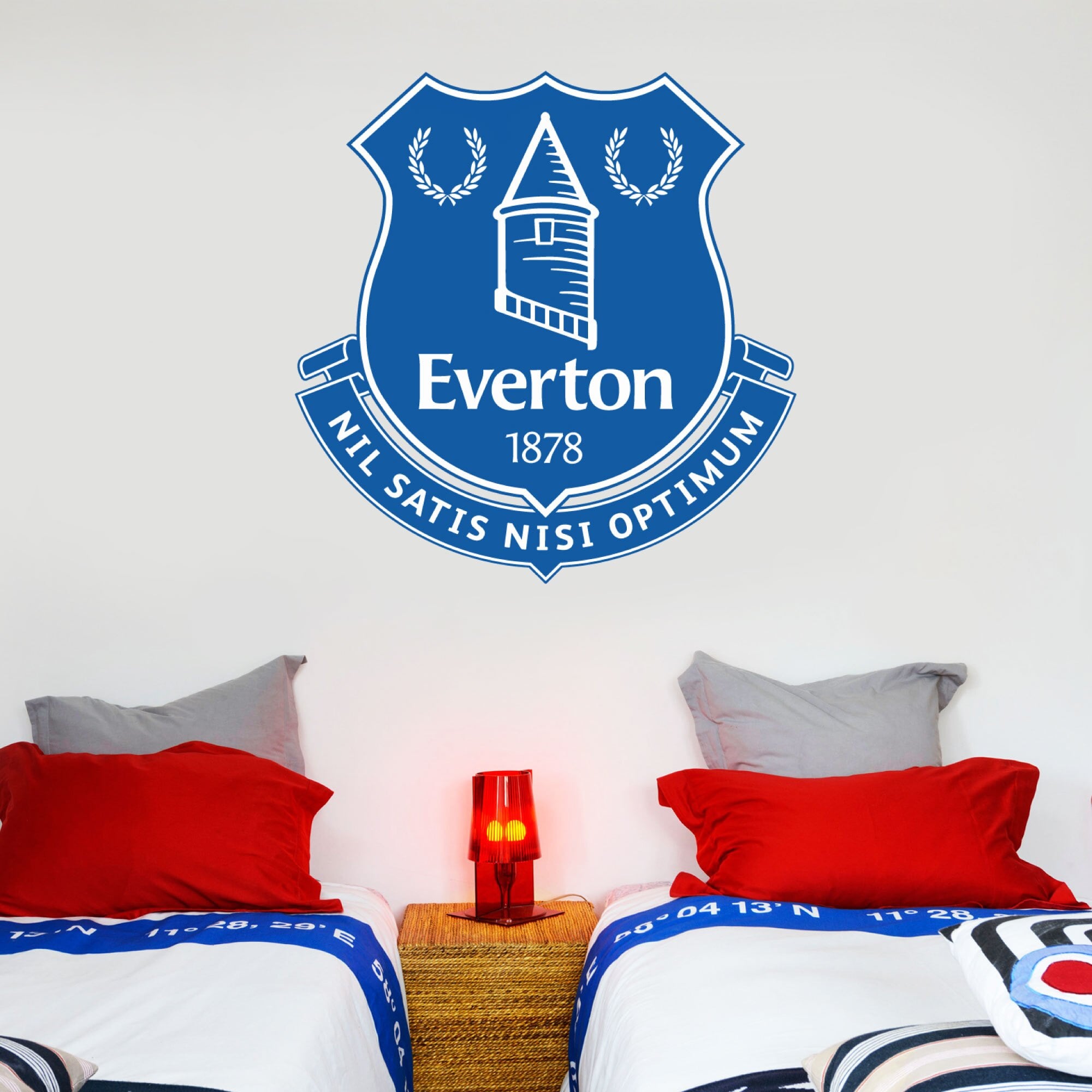 Adesivo da parete con stemma dell'Everton - 60 cm x 60 cm con set di decalcomanie - 60 cm x 30 cm