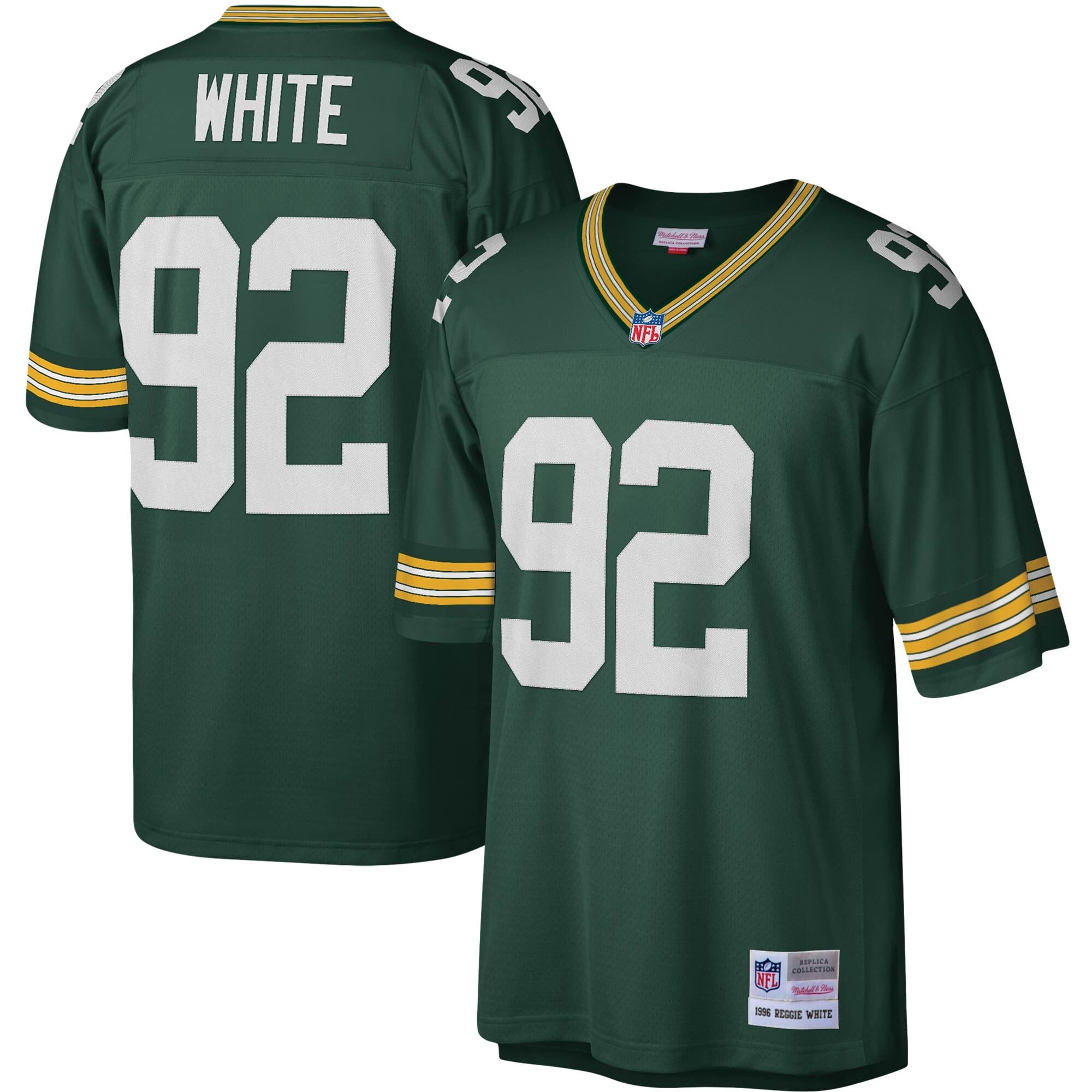 Green Bay Packers Mitchell & Ness 1996 Reggie White Jersey - Green