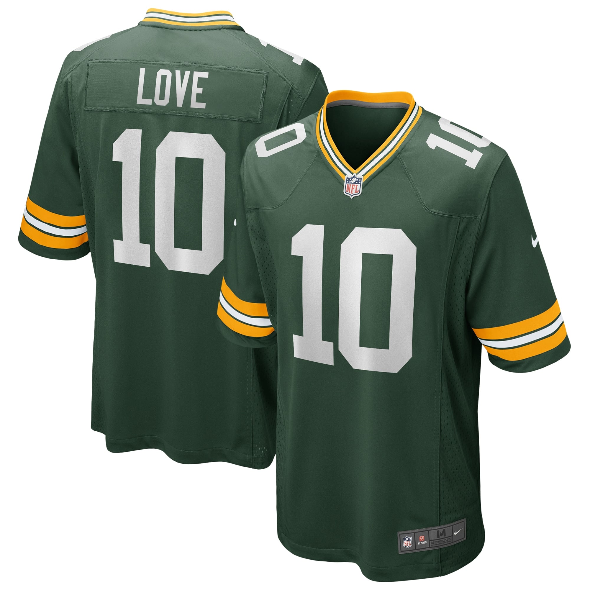 Green Bay Packers Nike  Home Game Jersey - Jordan Love - Mens